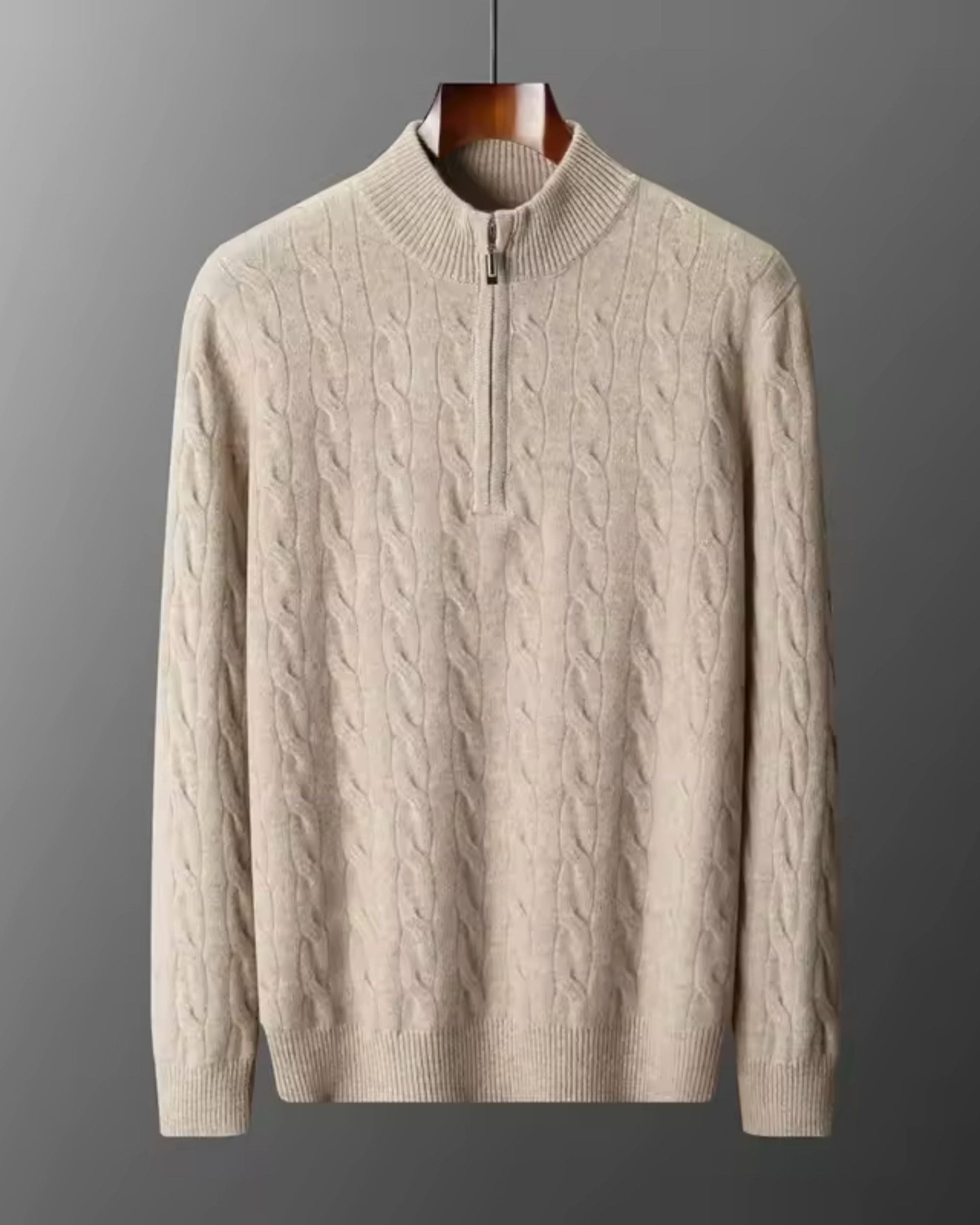 Pure Merino Wool Half-Zip Sweater