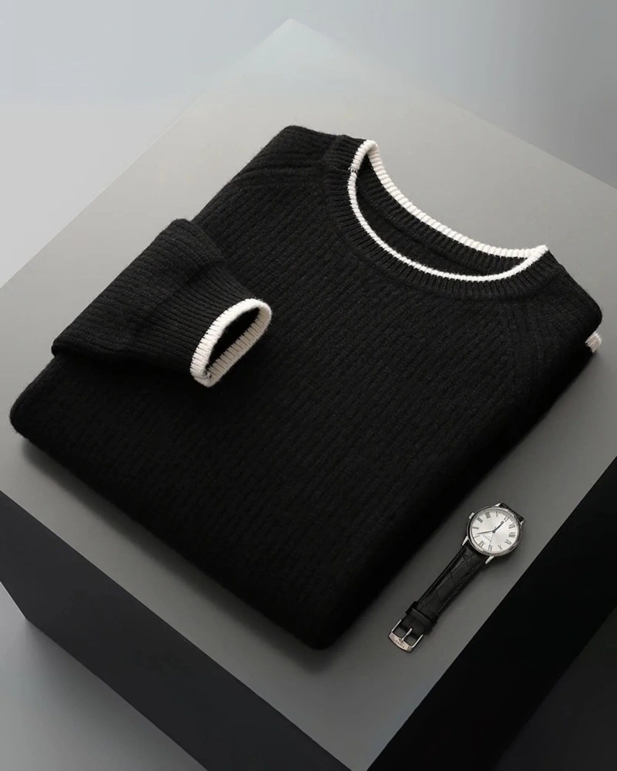 100% Merino Wool Relaxed Crew Jumper