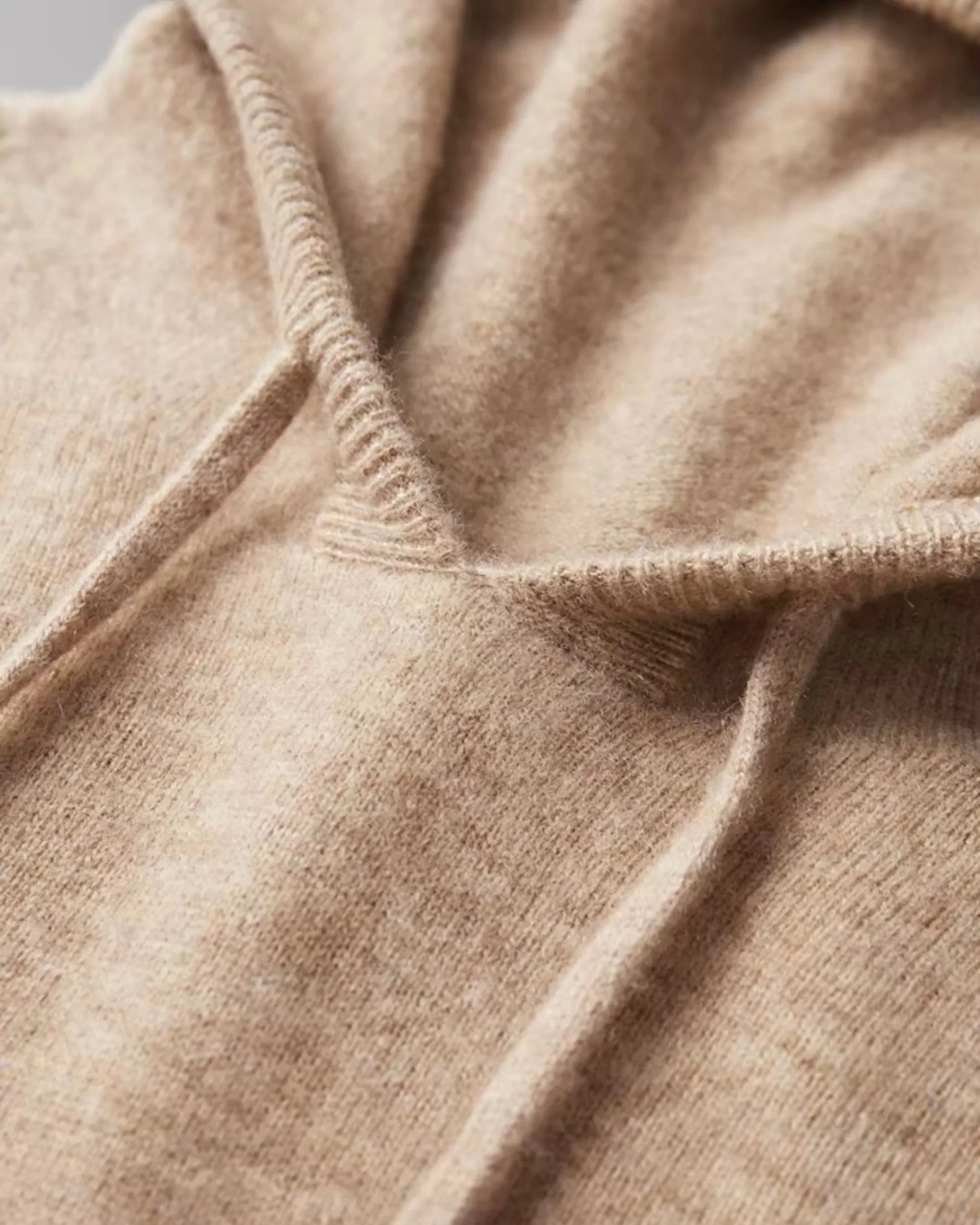 Fine Merino Wool Pullover Hoodie