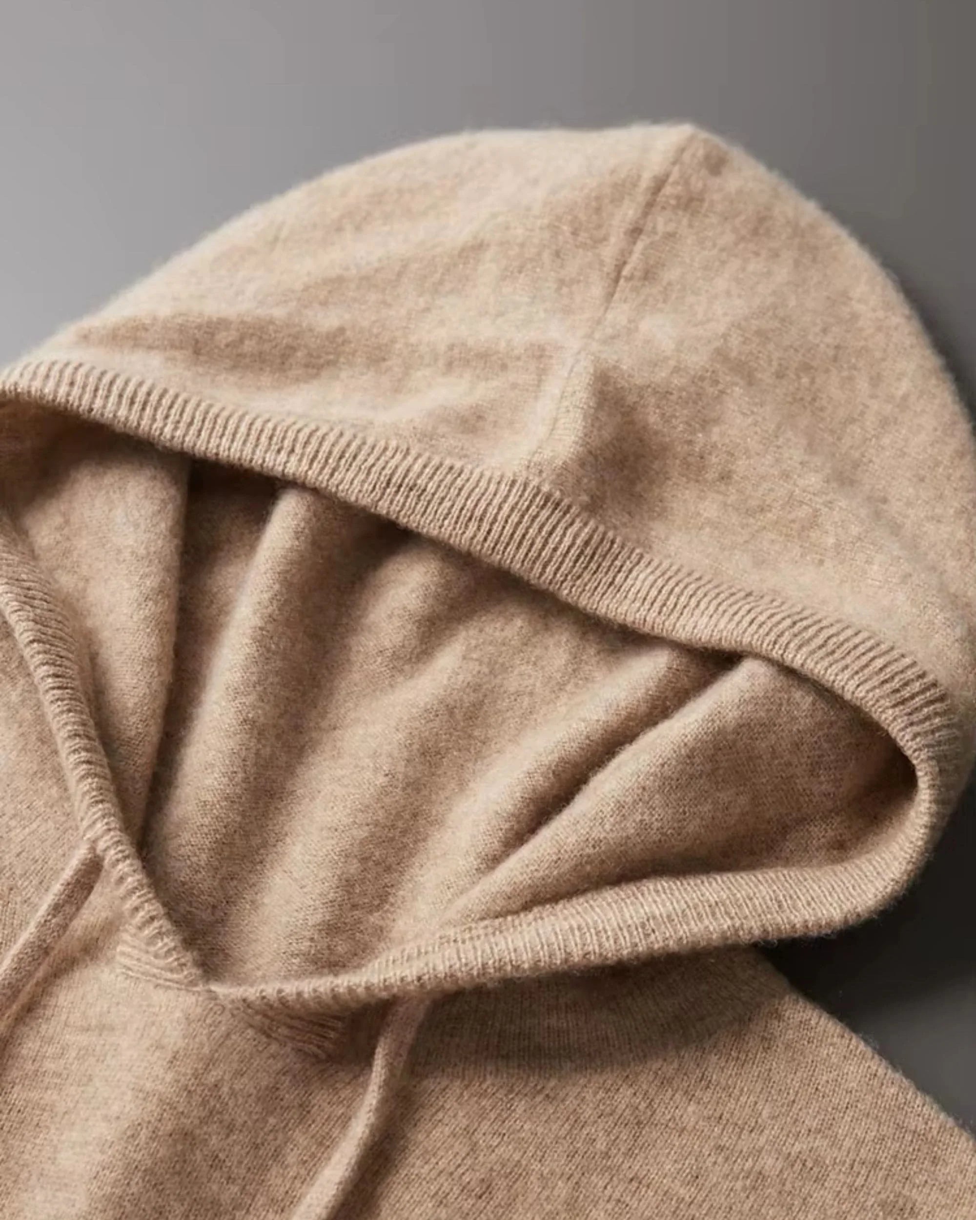 Fine Merino Wool Pullover Hoodie