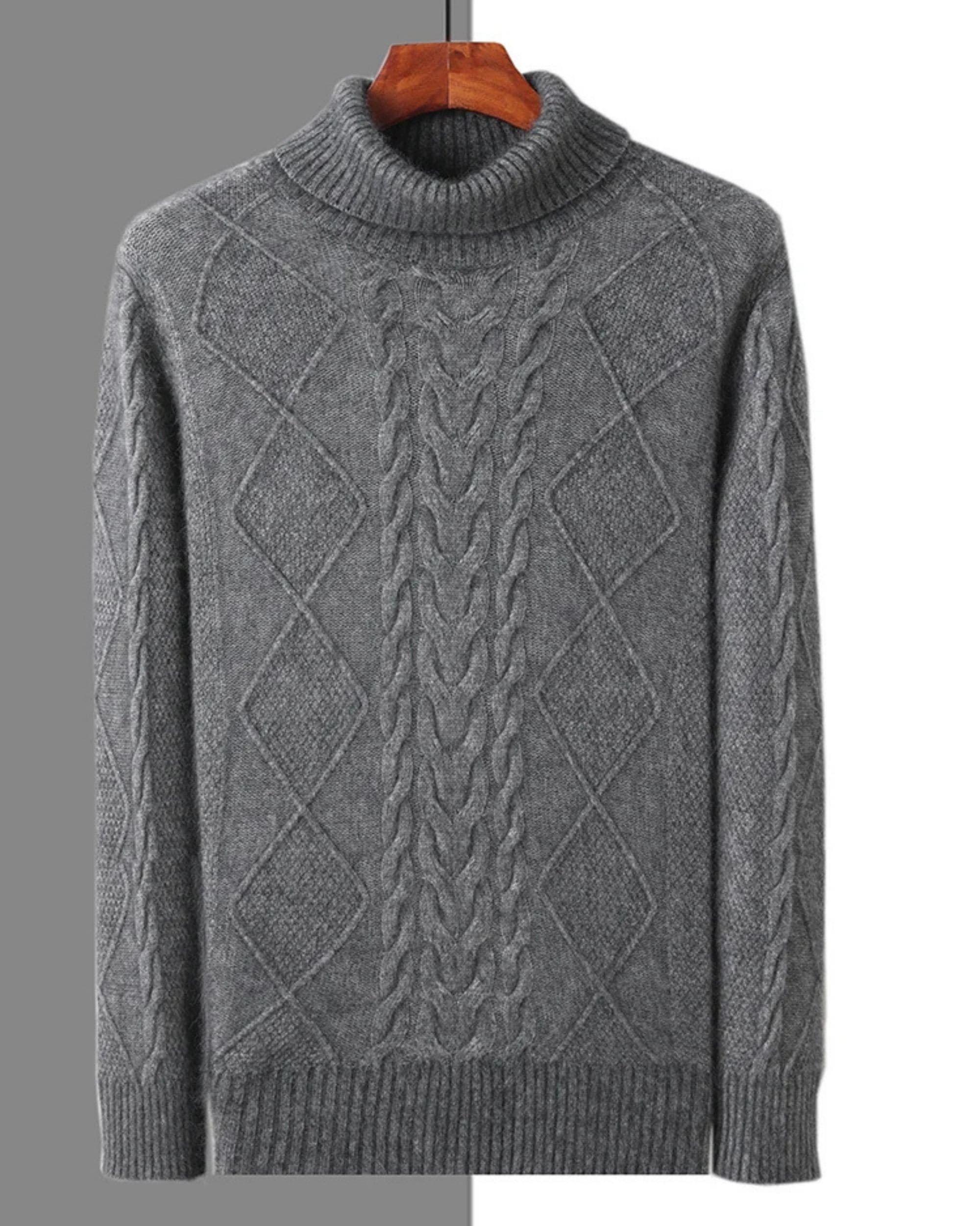 100% Cashmere High Neck Sweater