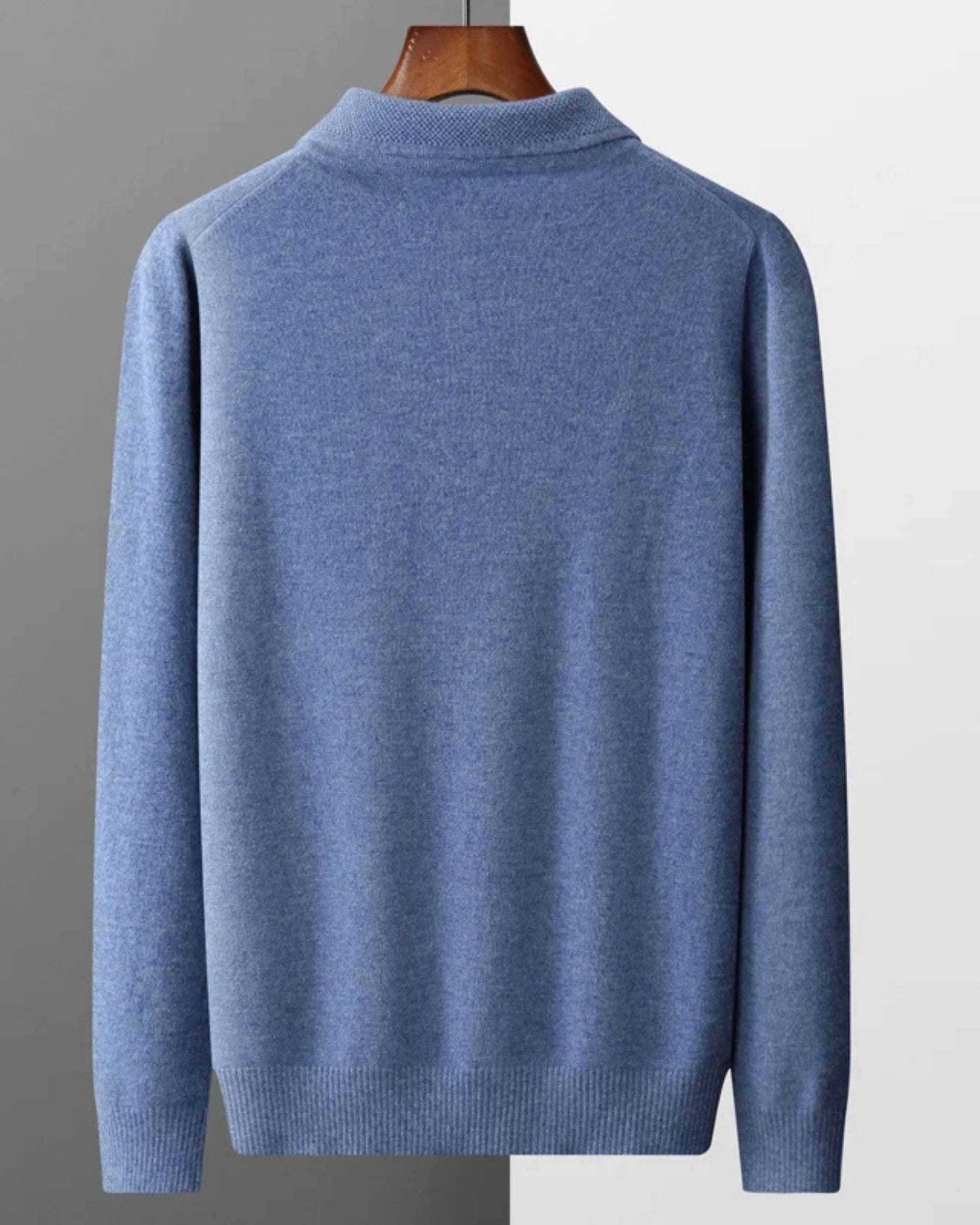 Extra Fine Merino Wool Polo Jumper