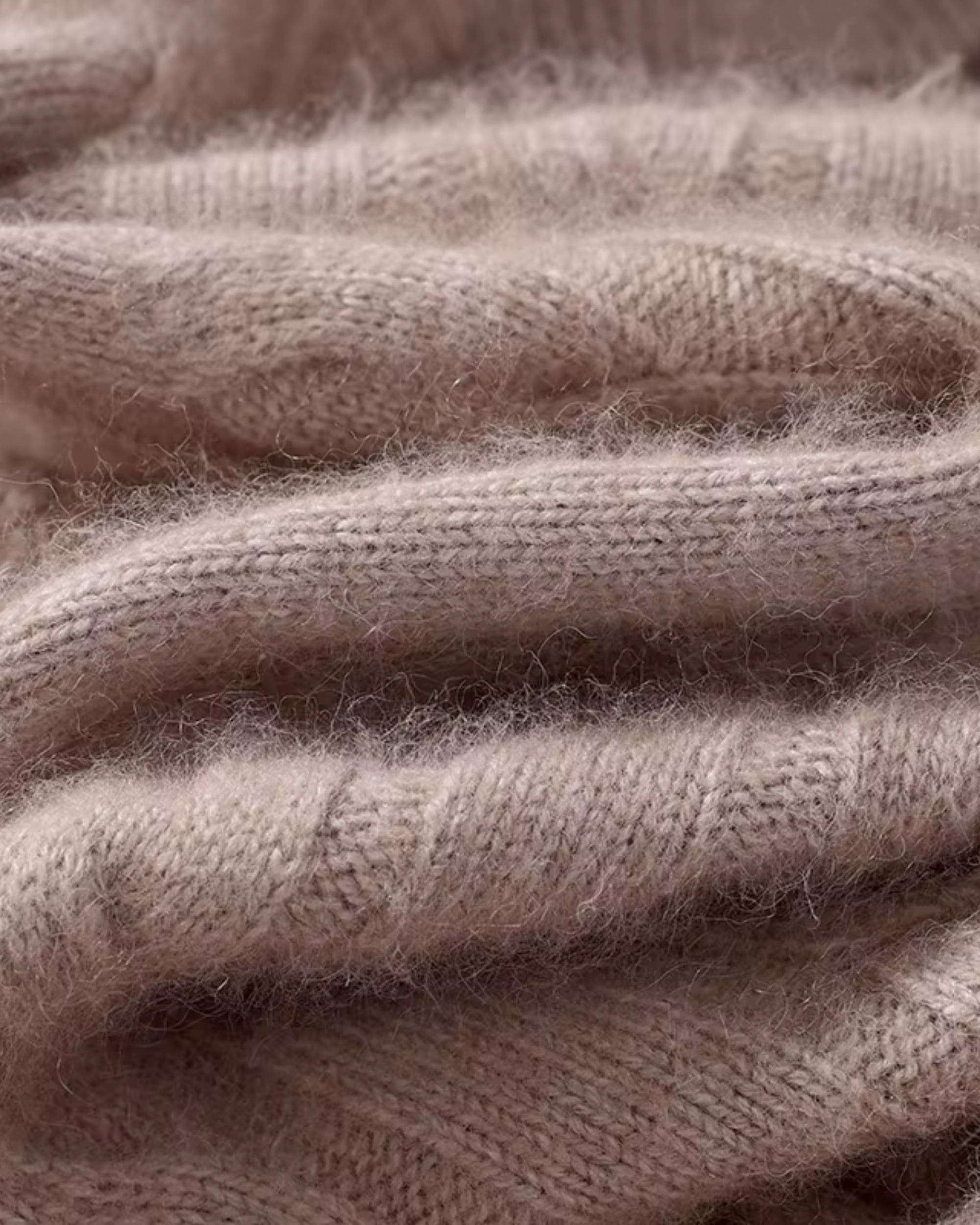 Pure Cashmere Cable Knit Crewneck