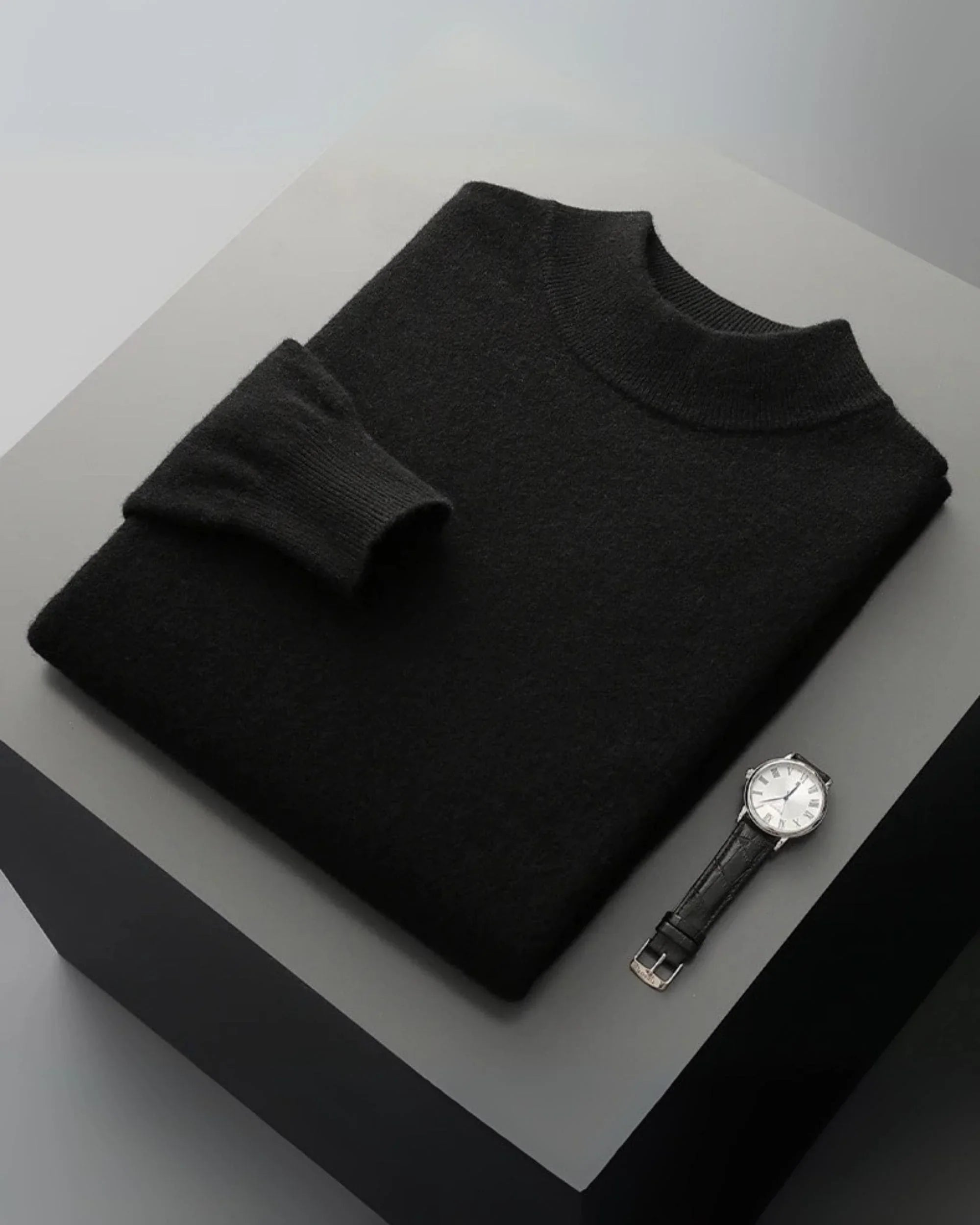 100% Merino Wool Mock Neck Jumper