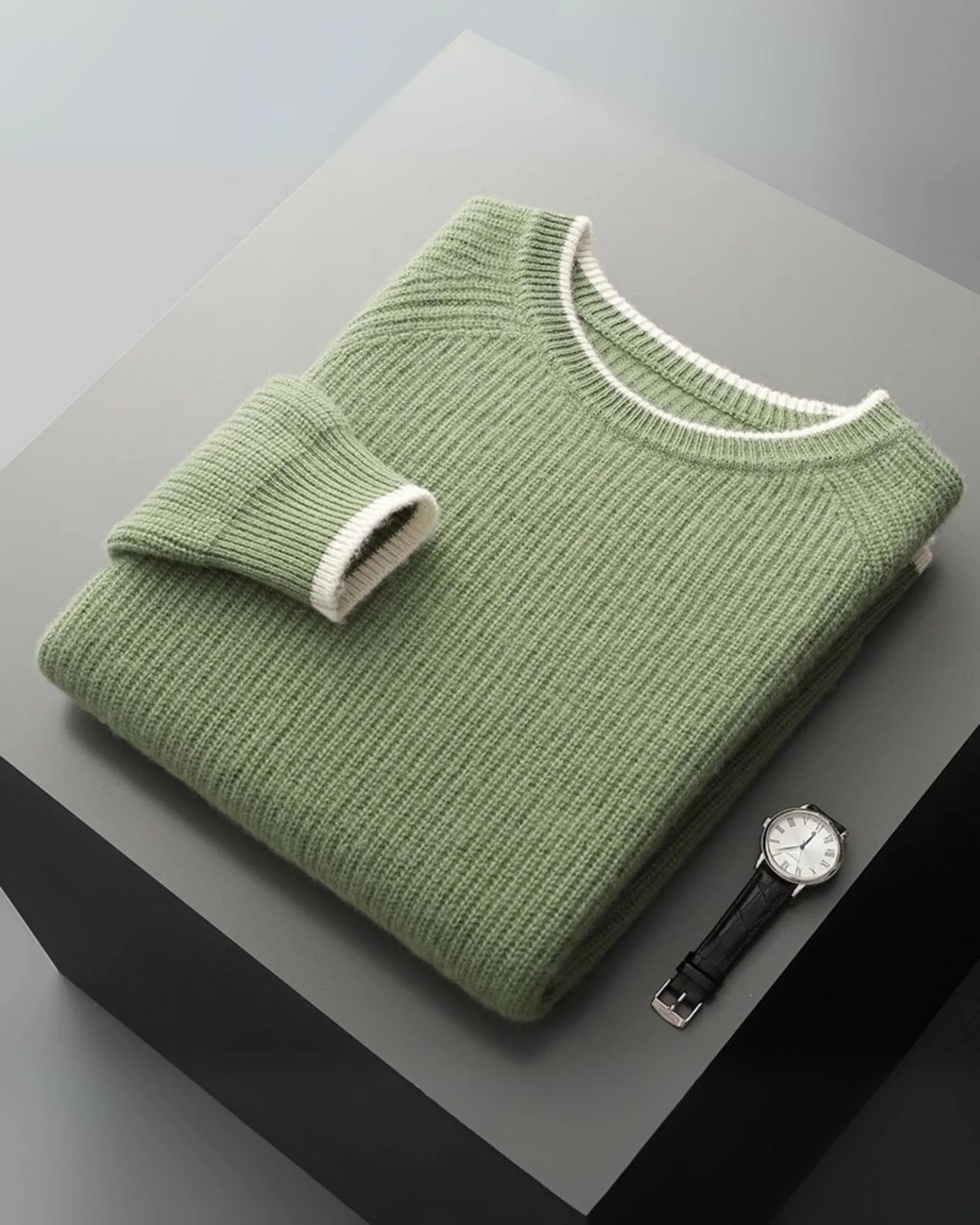 100% Merino Wool Relaxed Crew Jumper