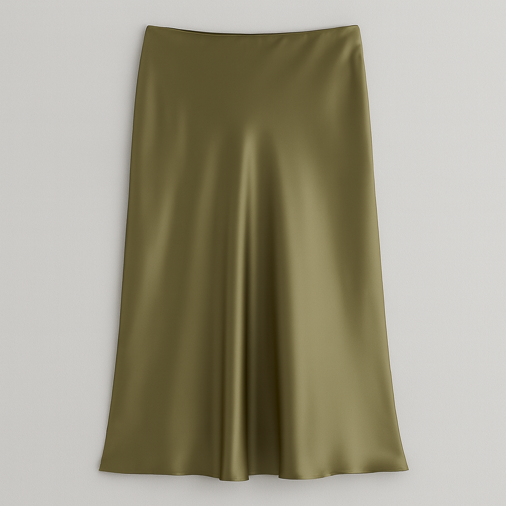 Elegant and feminine satin skirt - Diana