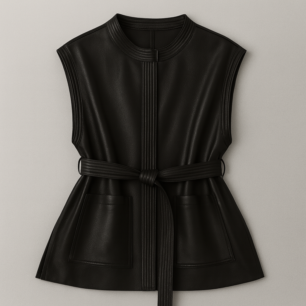 Women's Leather Vest - Rock In Rio