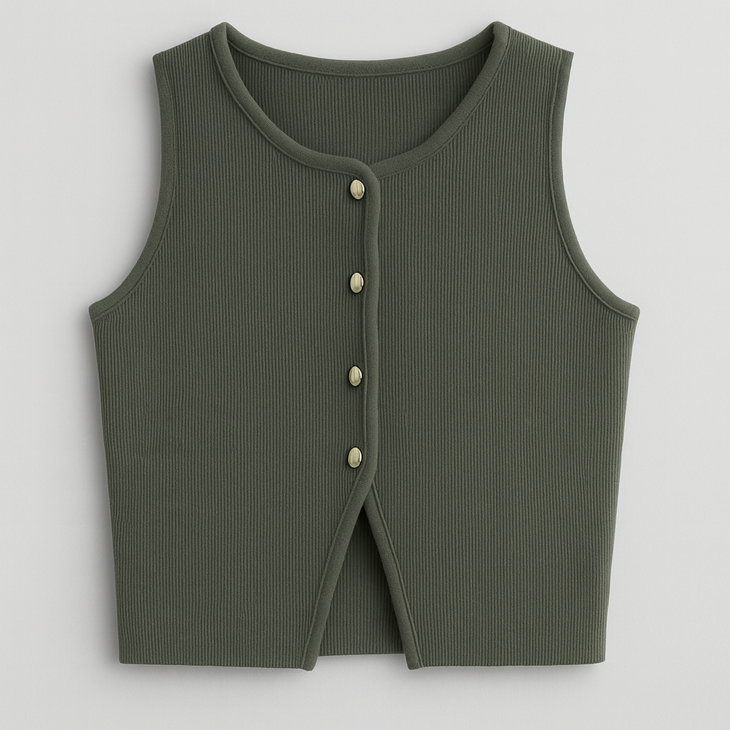 Women's Sleeveless Knitted Vest - Aurora