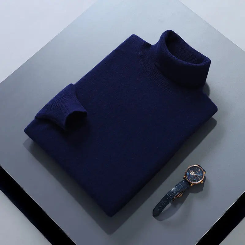 Wool knit turtleneck – refined minimalism