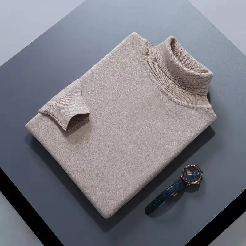 Wool knit turtleneck – refined minimalism