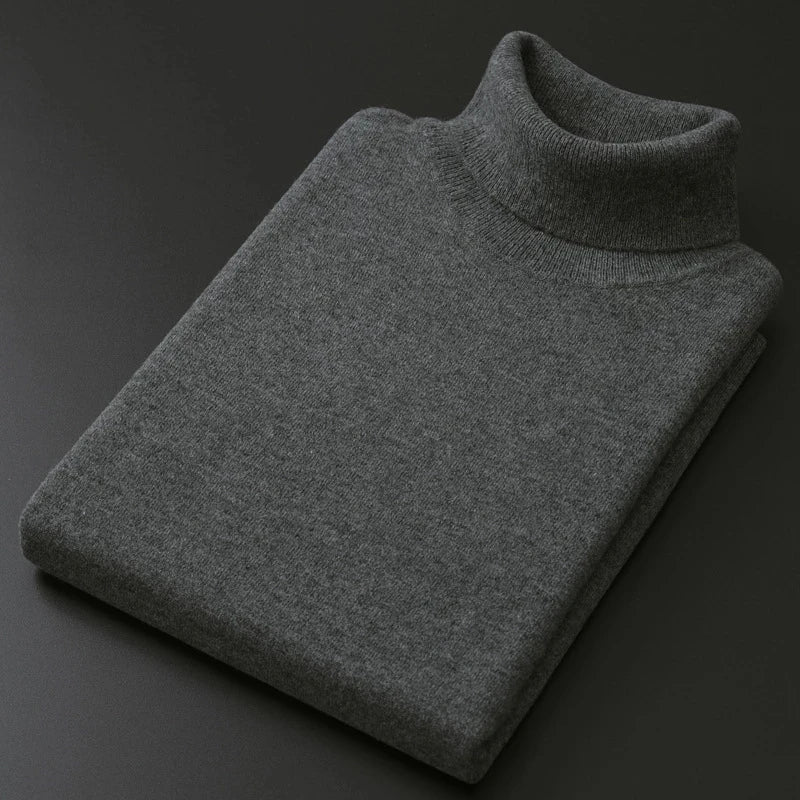Wool knit turtleneck – refined minimalism