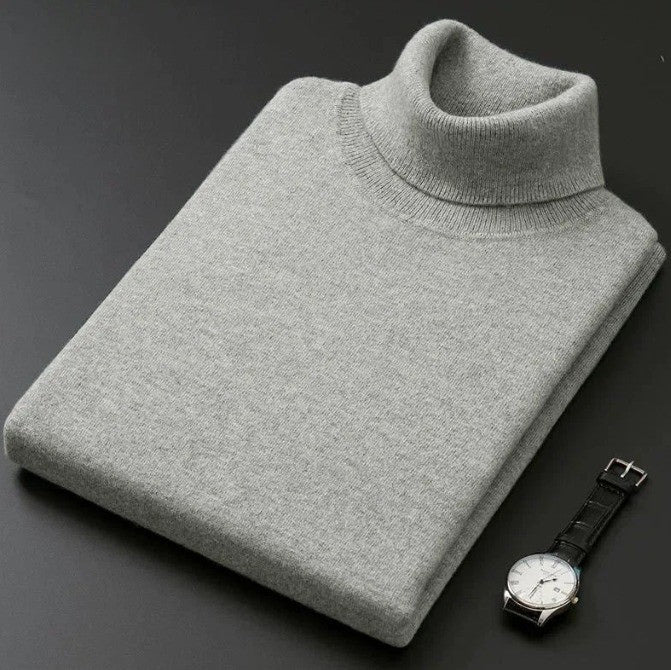 Wool knit turtleneck – refined minimalism