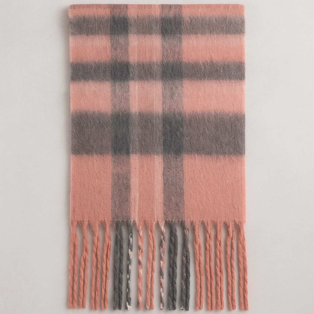 Oxford Oversized Checked Scarf
