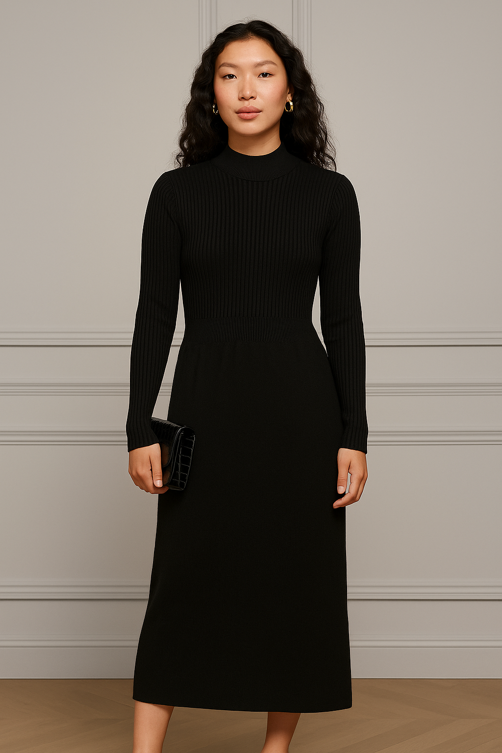Cambridge Wool Midi Sweater Dress
