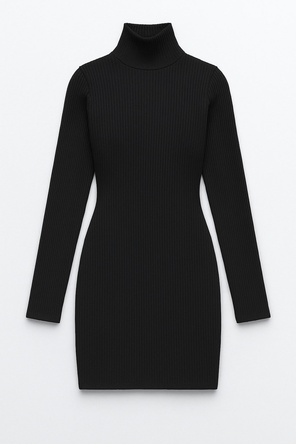 Chelsea High-Neck Knitted Mini Dress – winter chic
