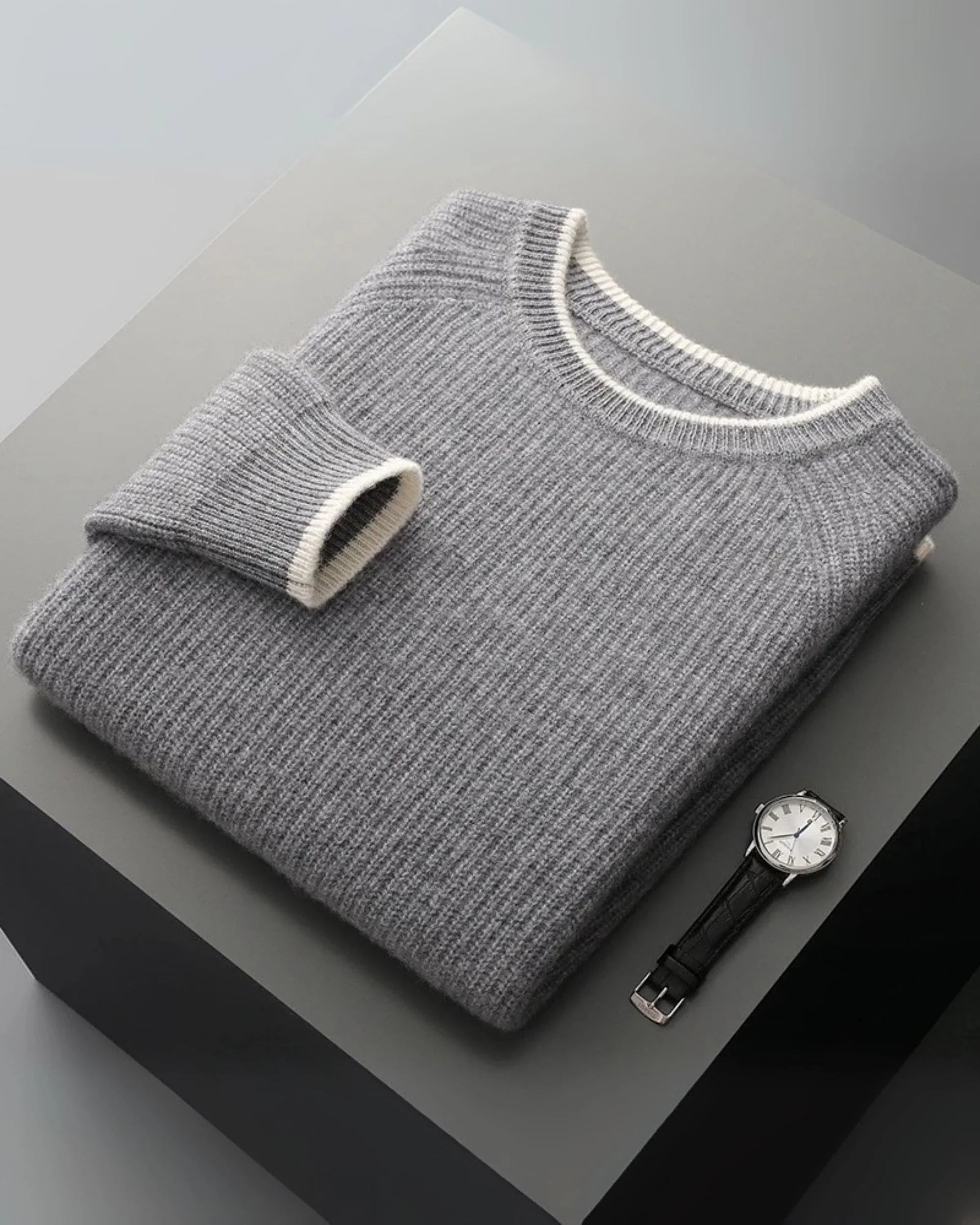 100% Merino Wool Relaxed Crew Jumper