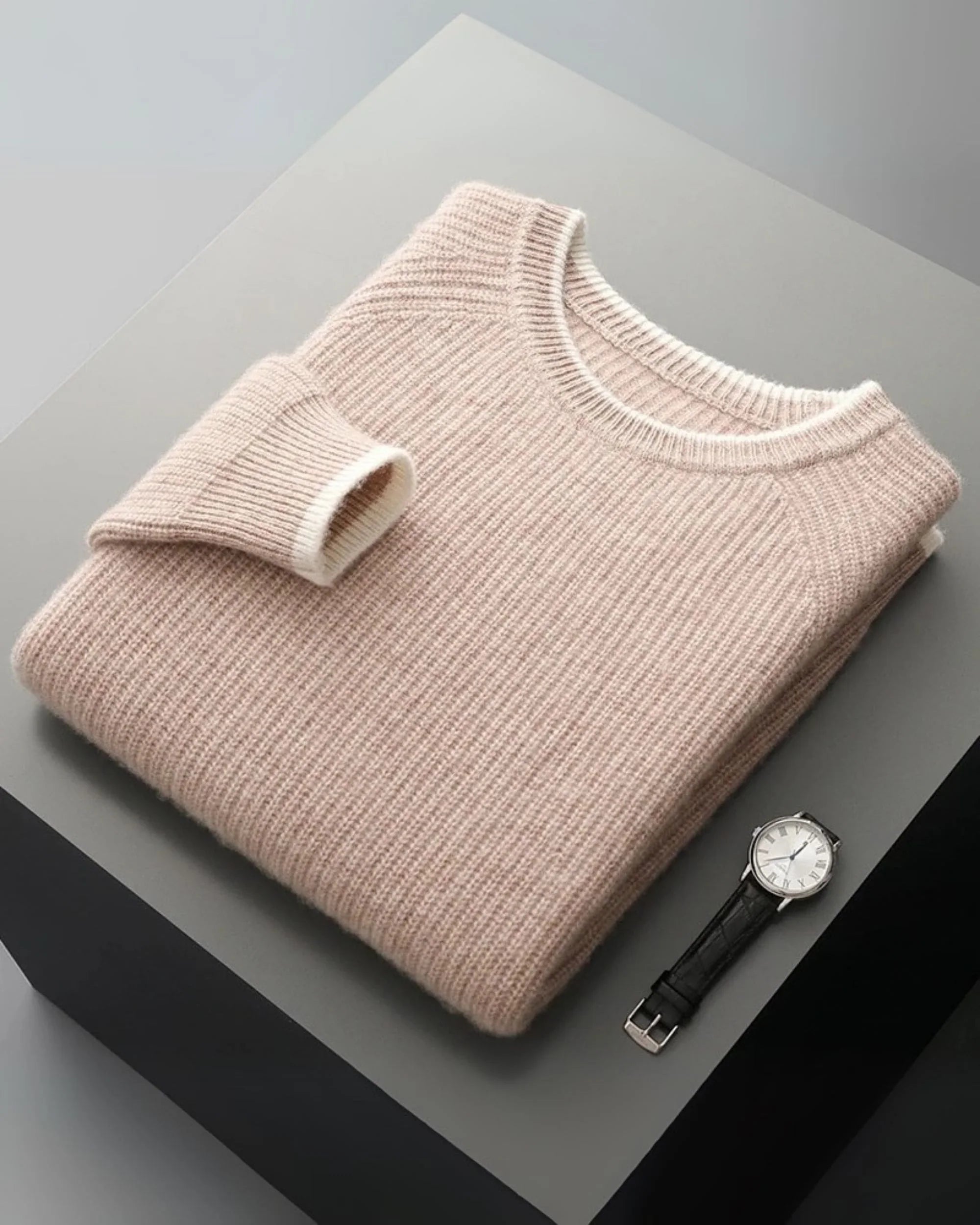 100% Merino Wool Relaxed Crew Jumper