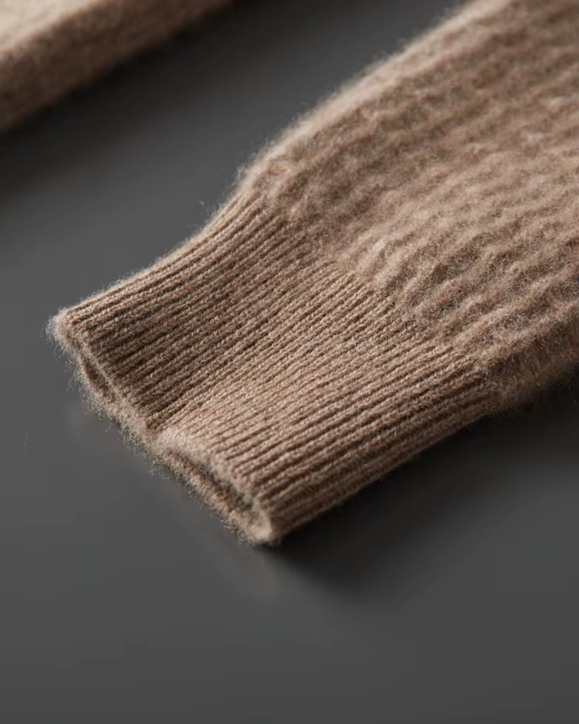 100% Cashmere Waffle Knit V-Neck Cardigan