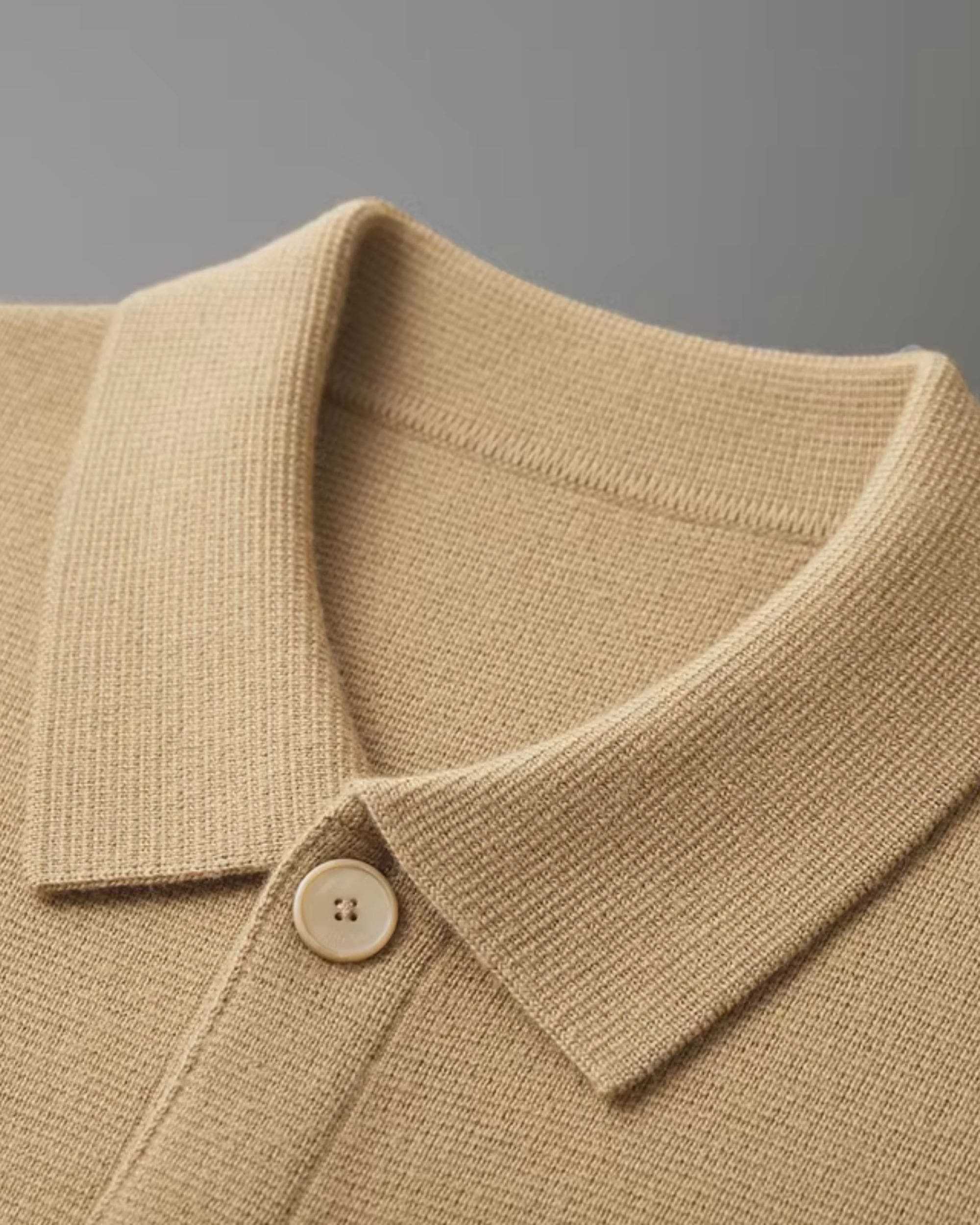 100% Merino Wool Buttoned Cardigan