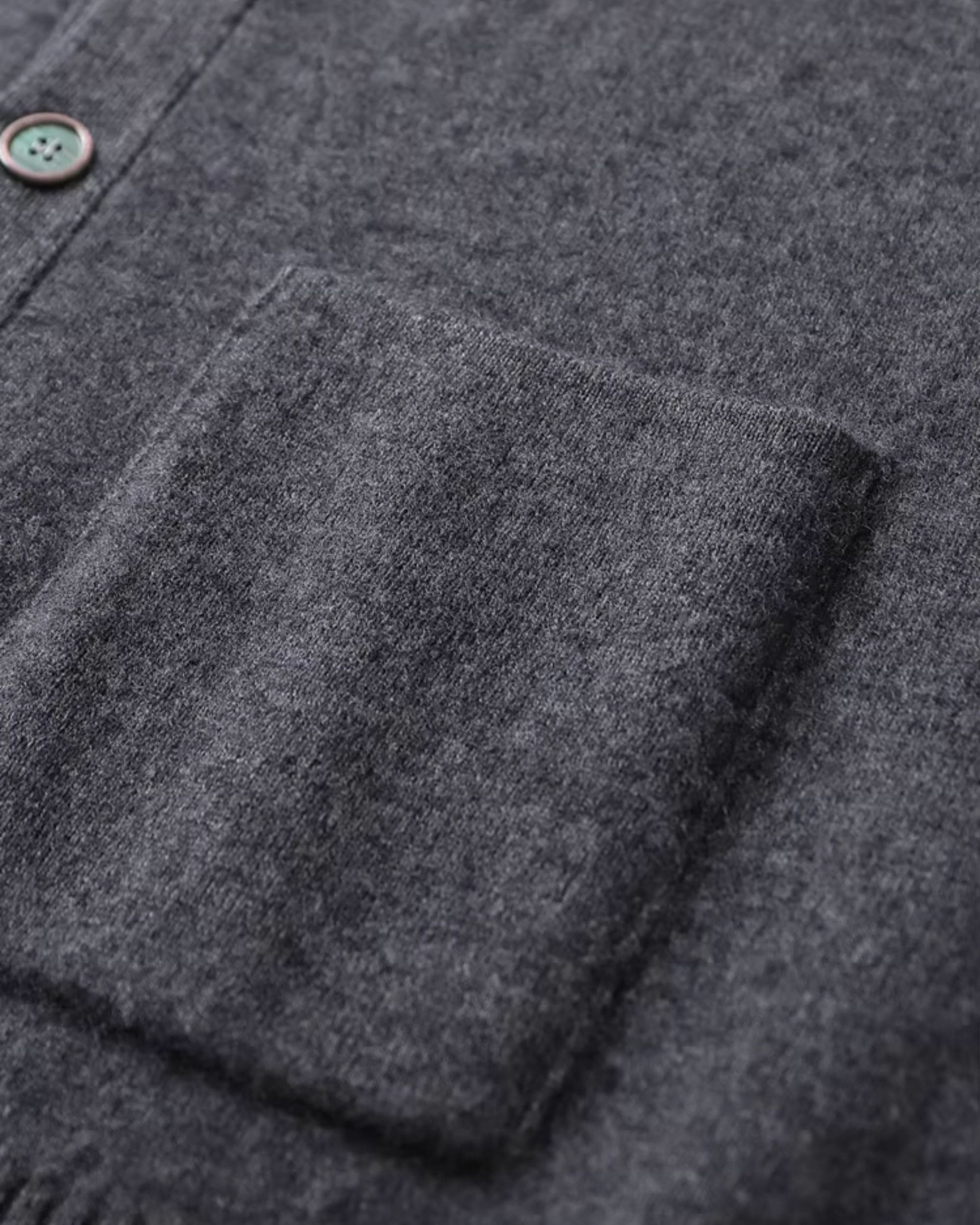 100% Cashmere High-Neck Buttoned Cardigan