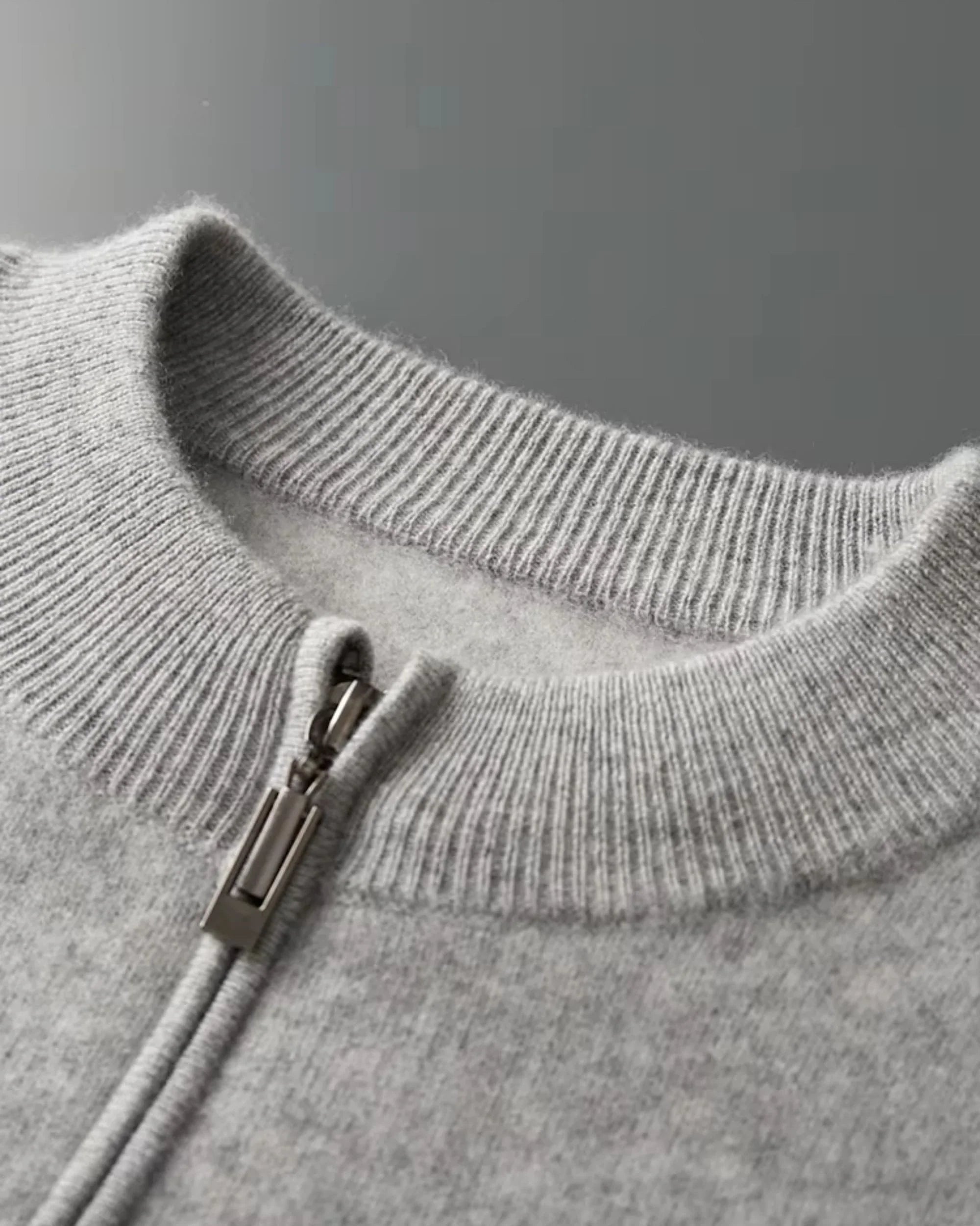 Merino-Cashmere Contrast Sleeve Knit