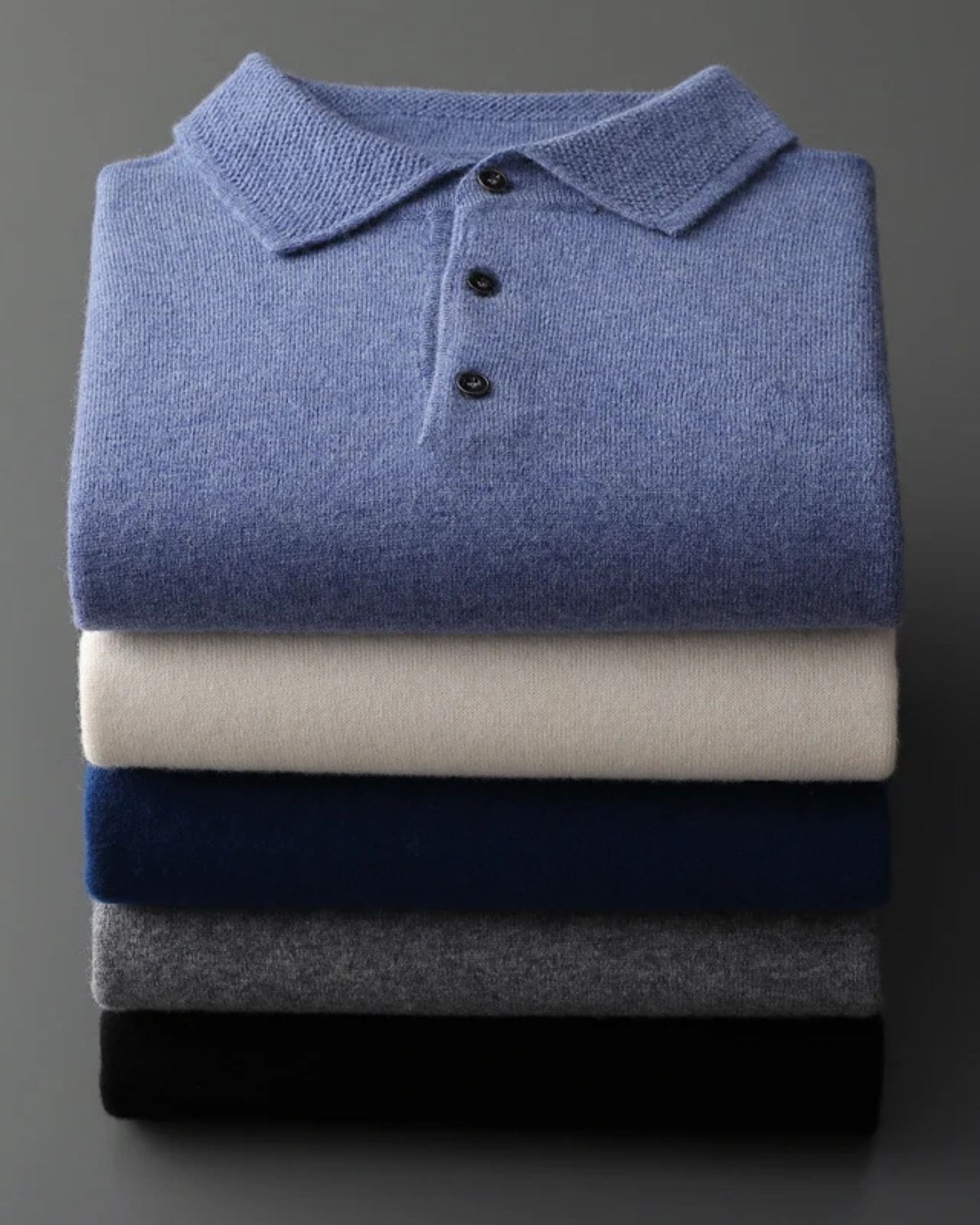 Extra Fine Merino Wool Polo Jumper