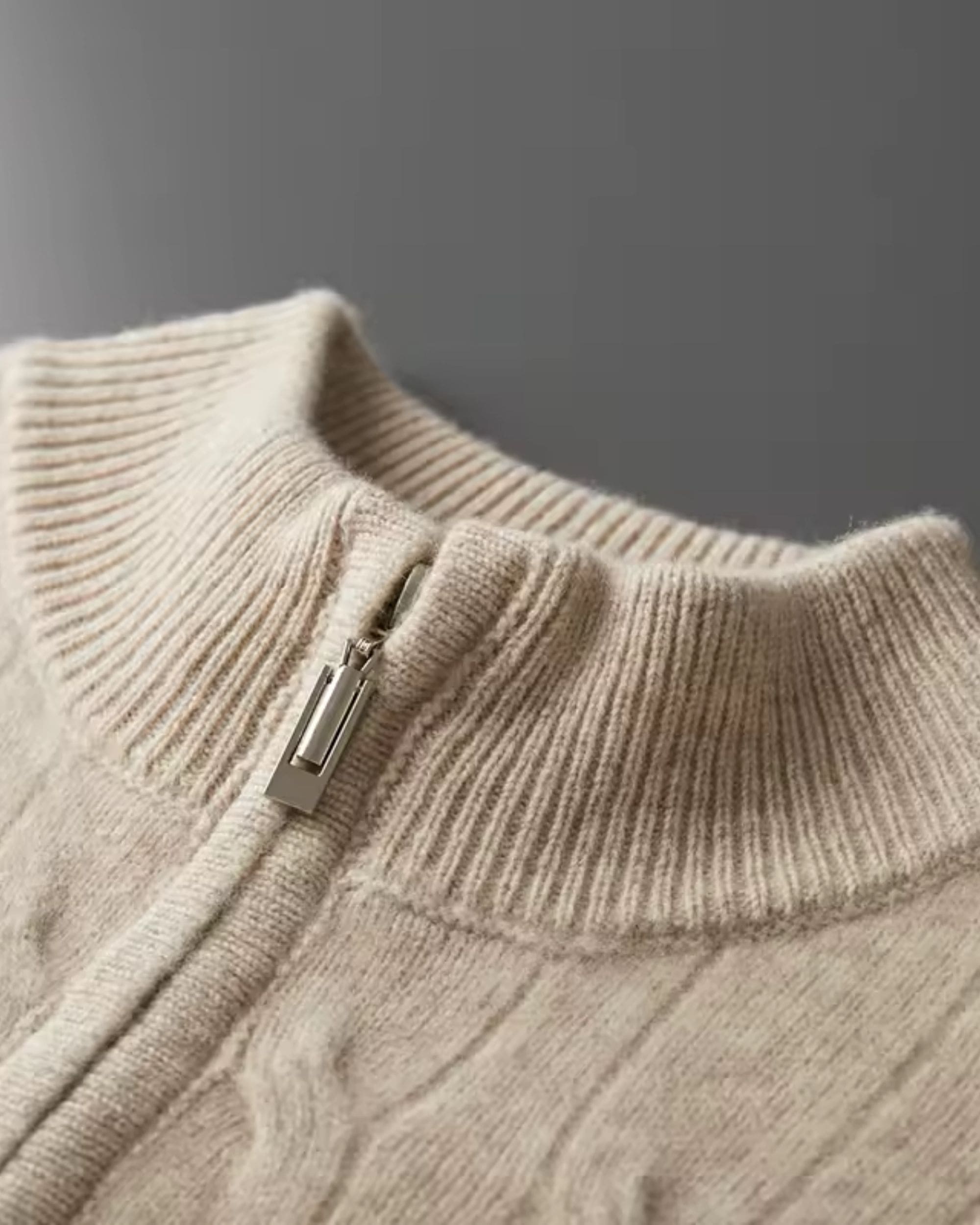 Pure Merino Wool Half-Zip Sweater