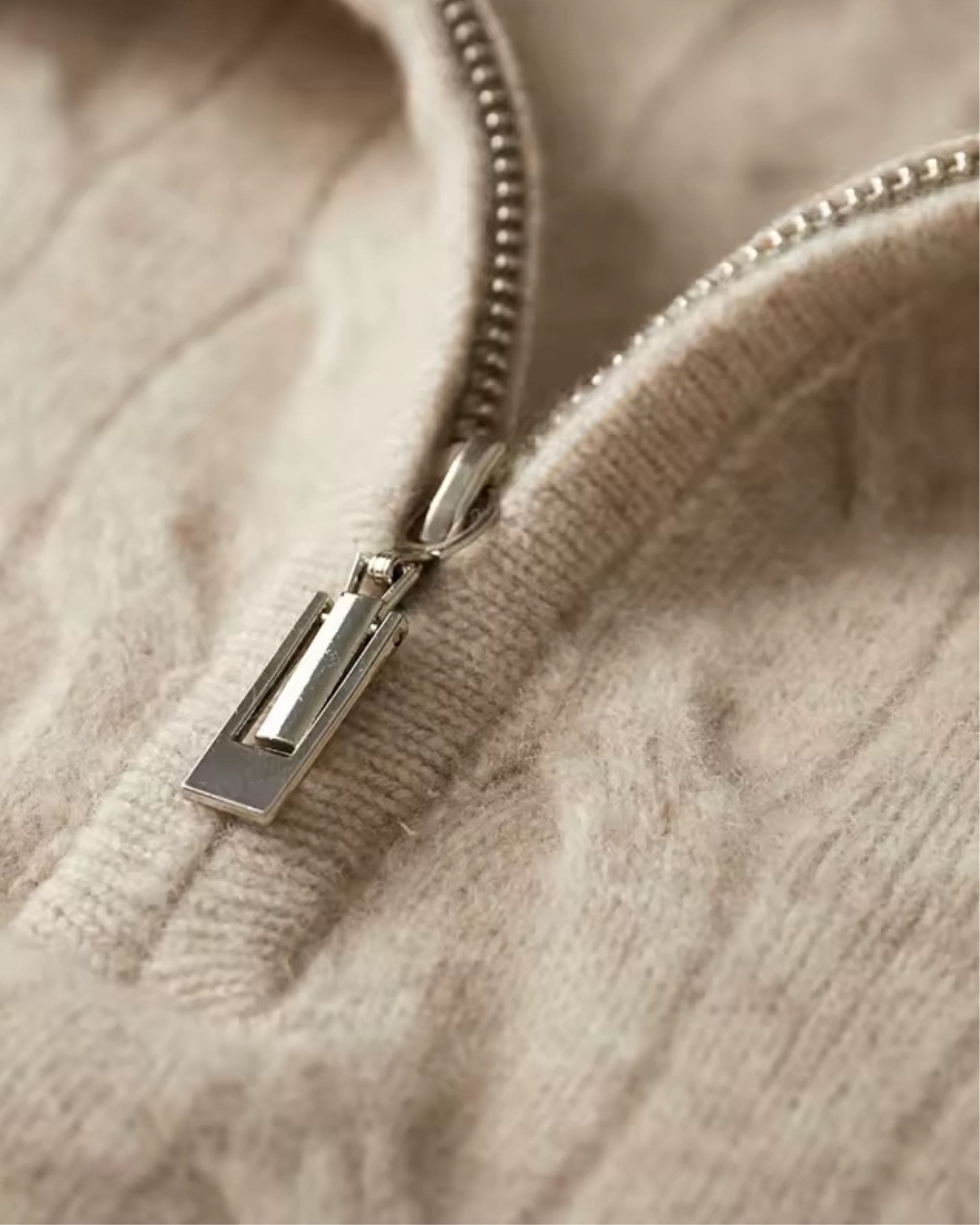 Pure Merino Wool Half-Zip Sweater