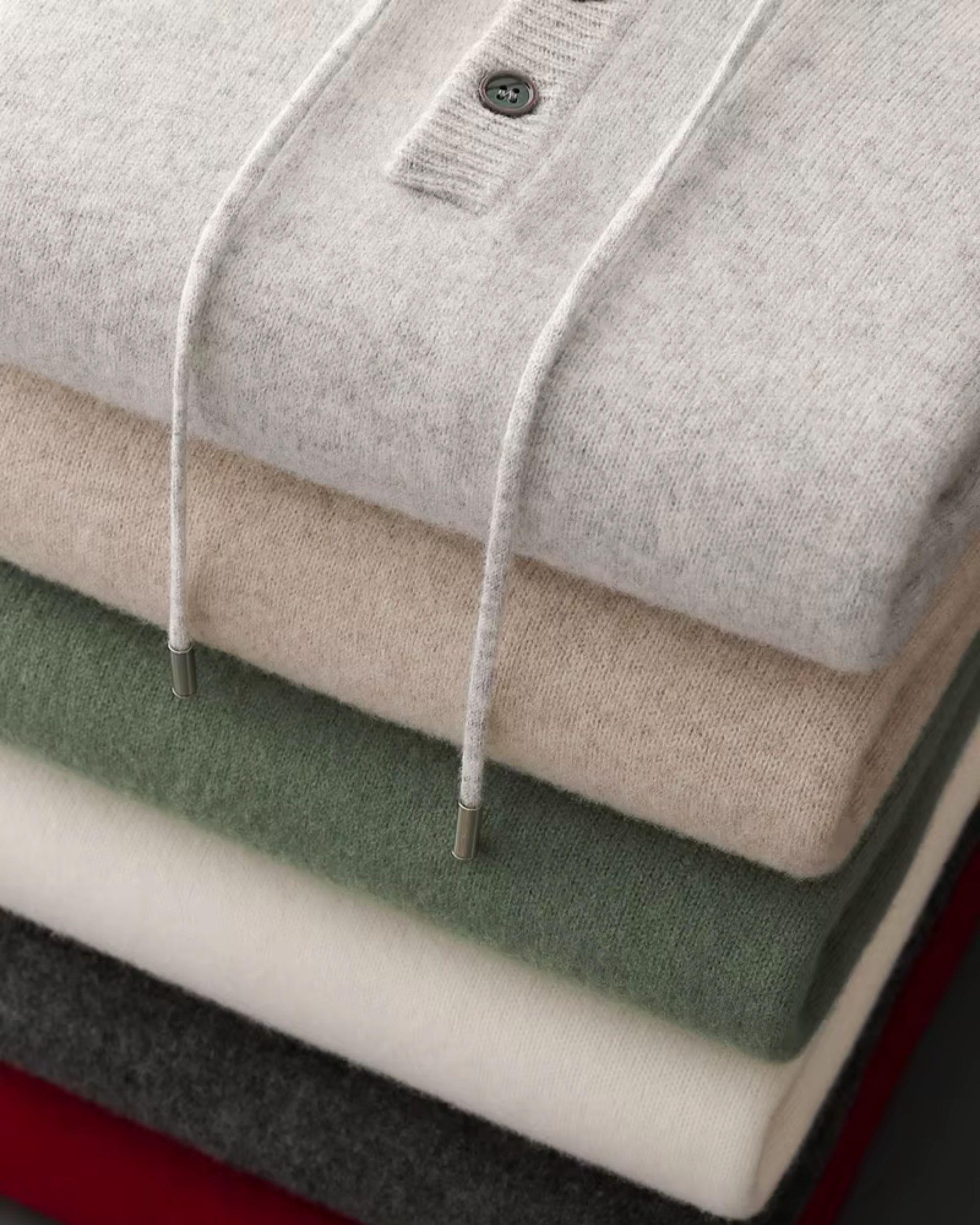 Wool-Cashmere Hooded Sweater