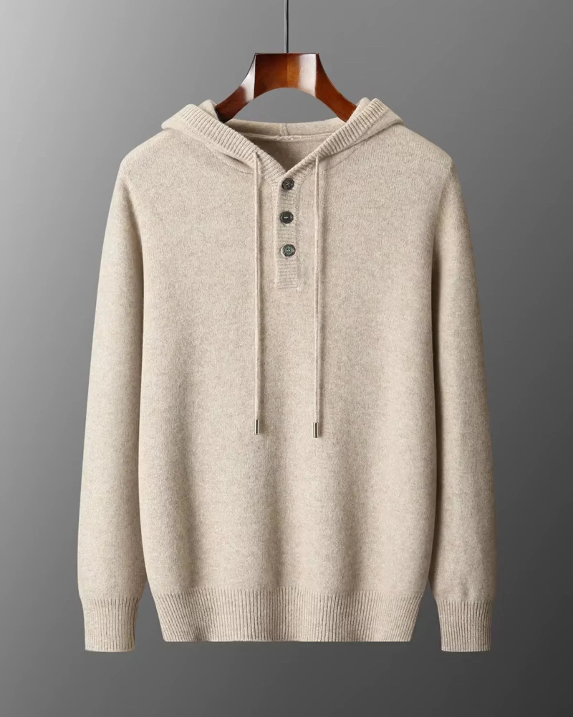 Wool-Cashmere Hooded Sweater