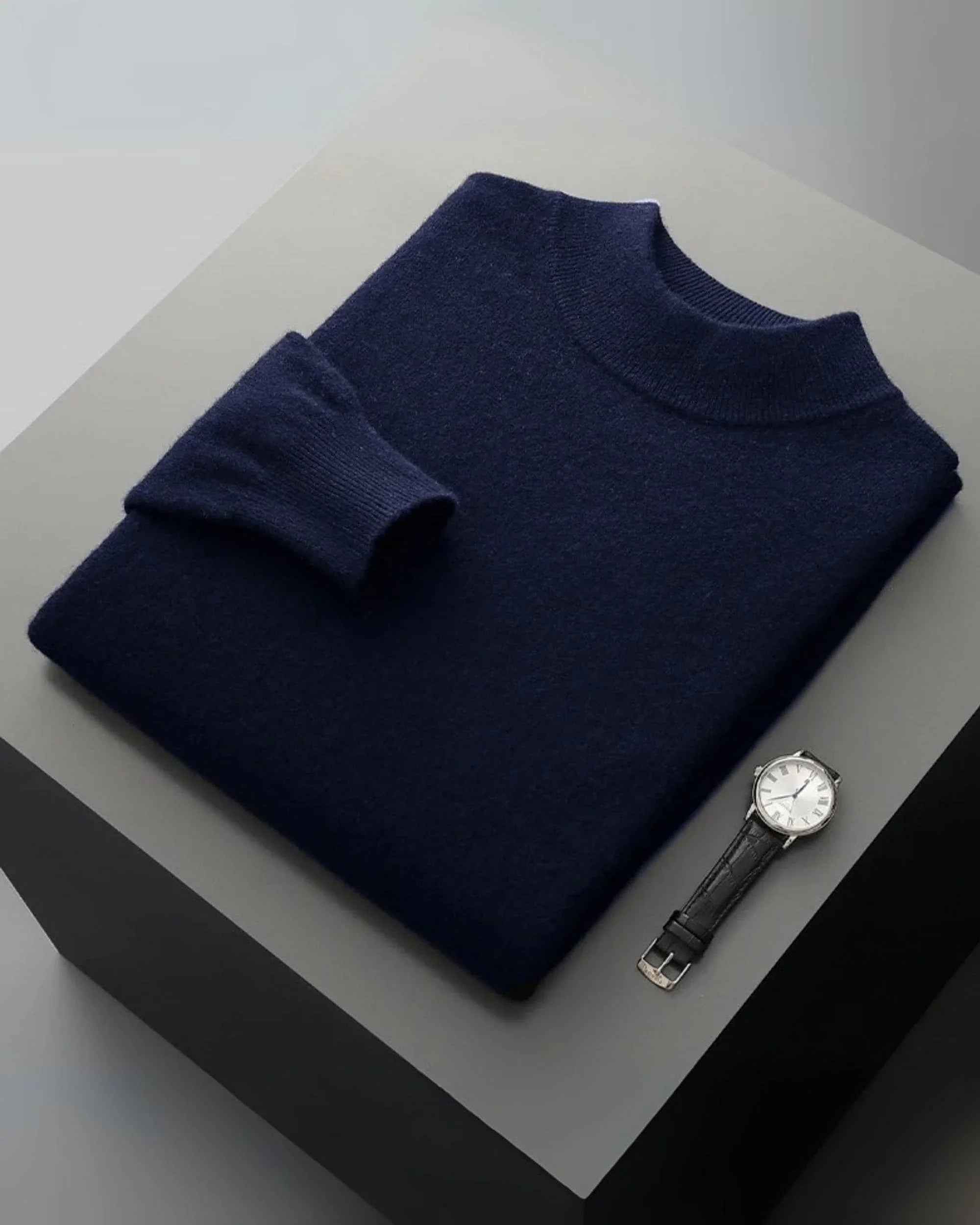 100% Merino Wool Mock Neck Jumper