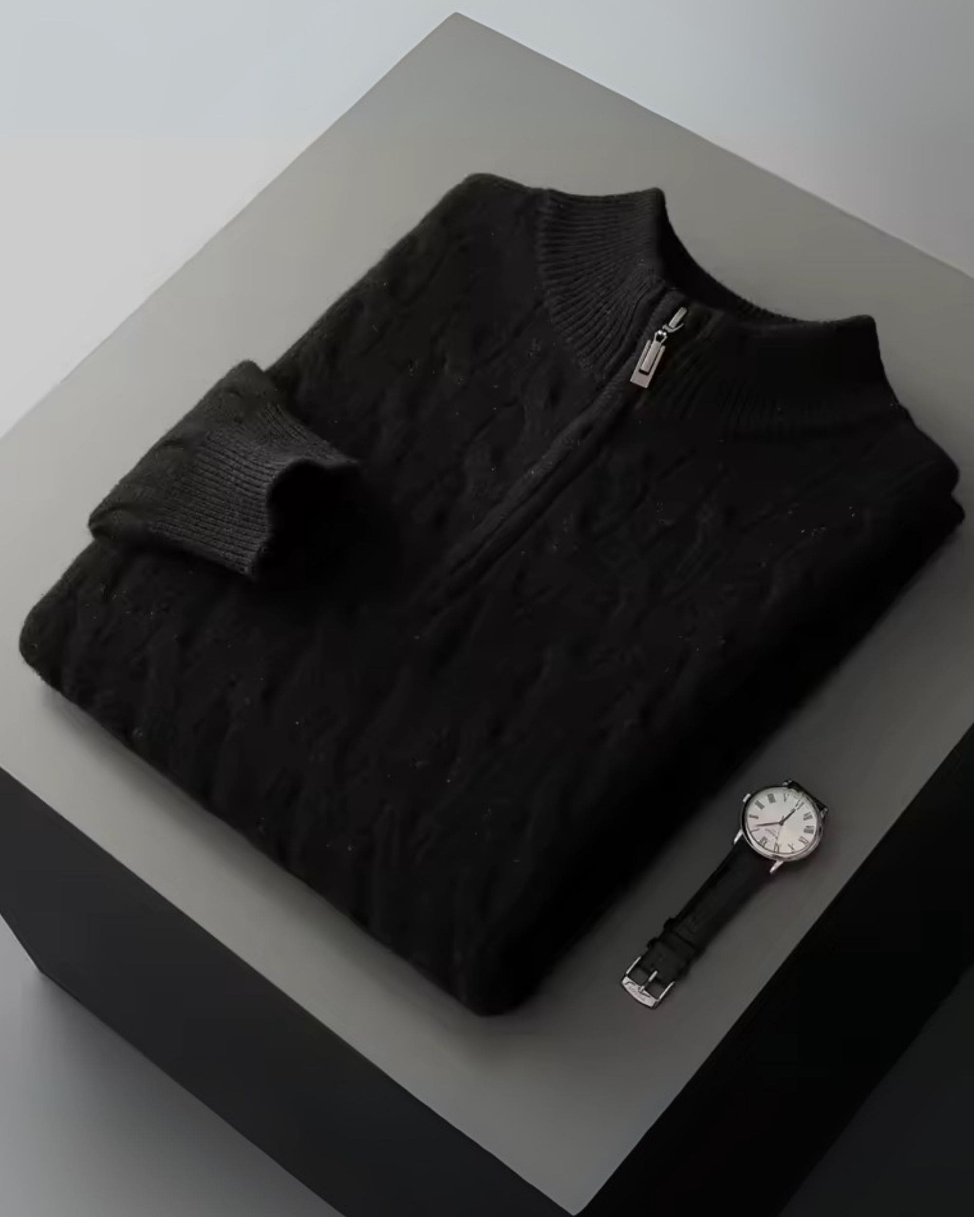 Pure Merino Wool Half-Zip Sweater