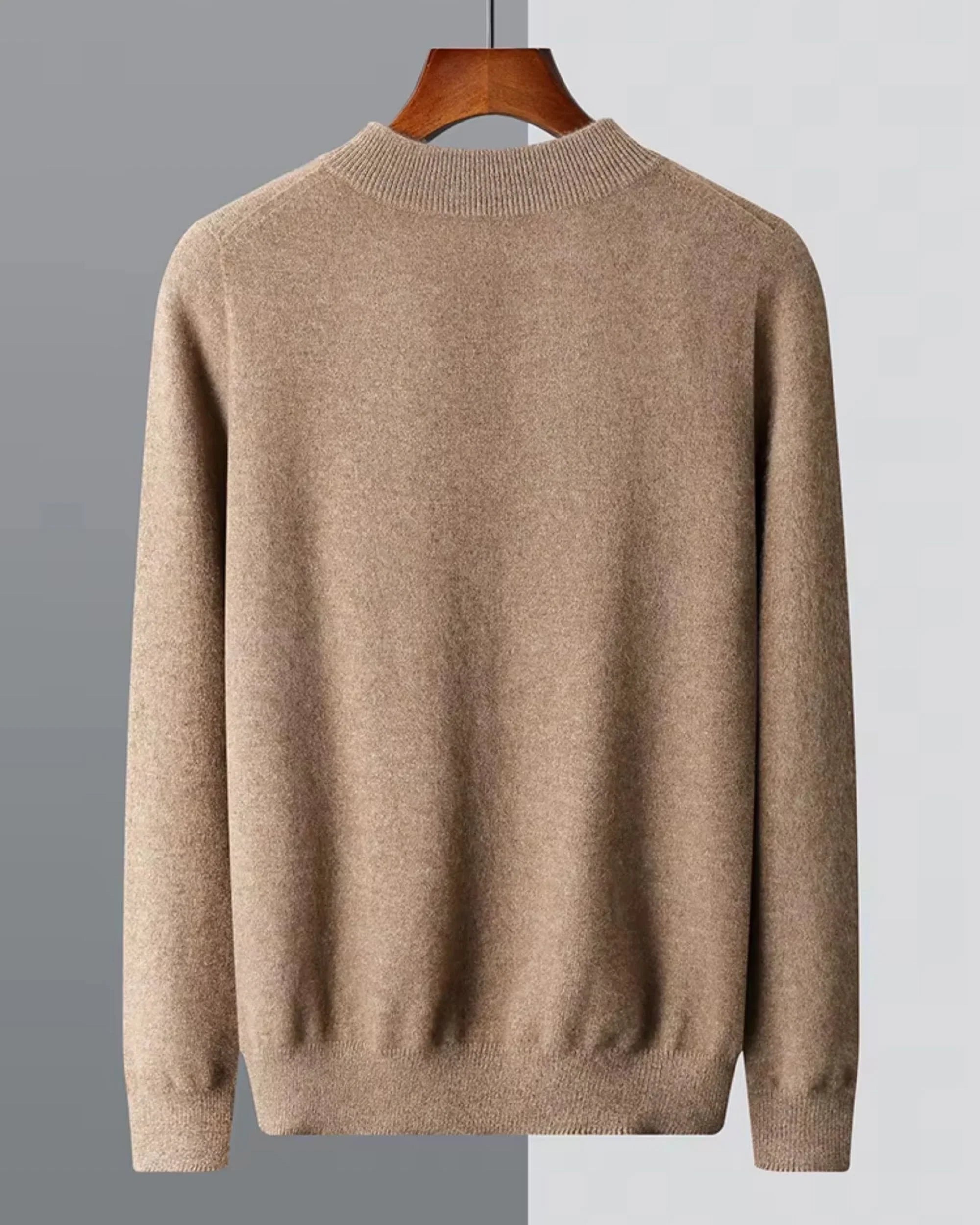 100% Merino Wool Mock Neck Jumper