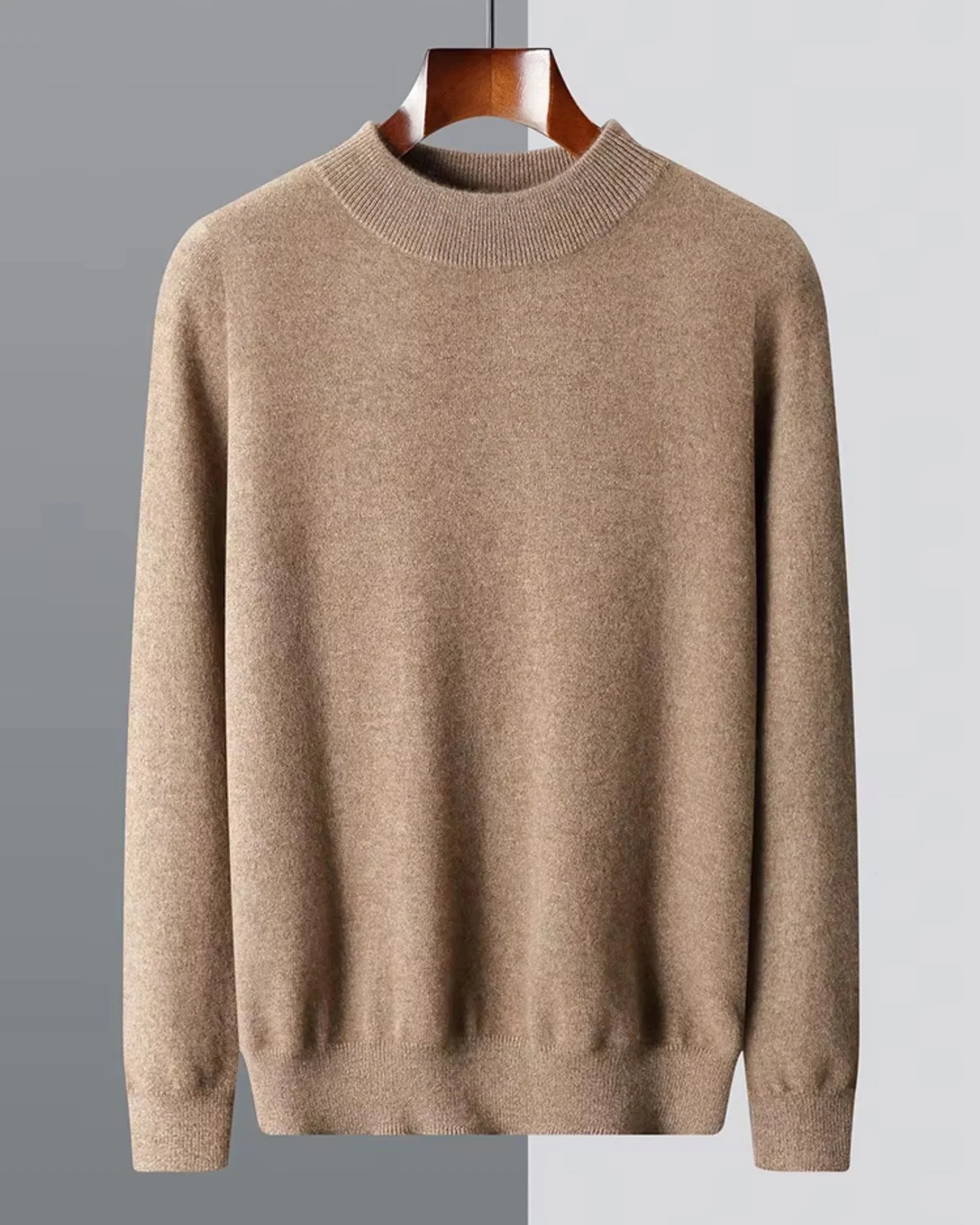 100% Merino Wool Mock Neck Jumper
