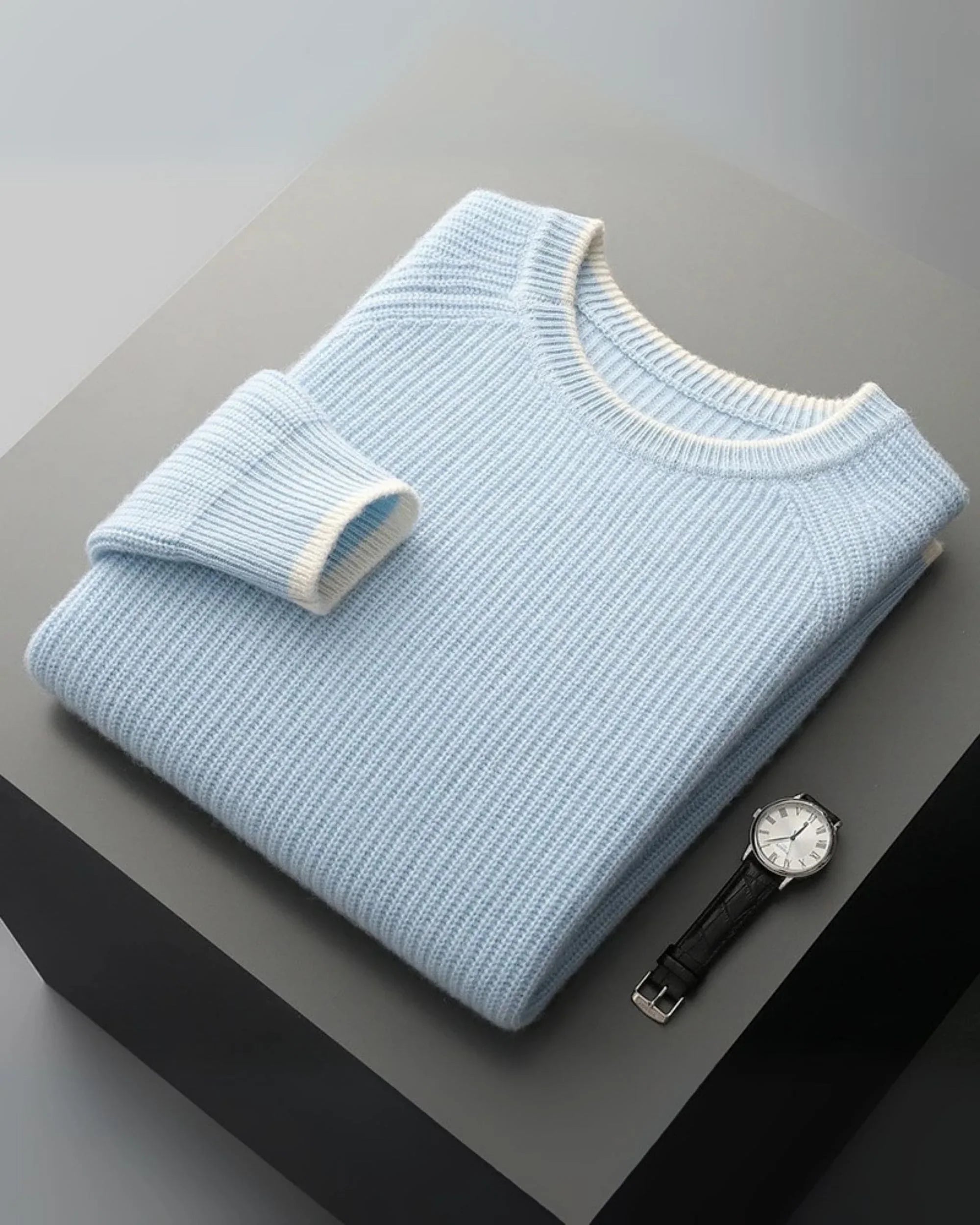 100% Merino Wool Relaxed Crew Jumper