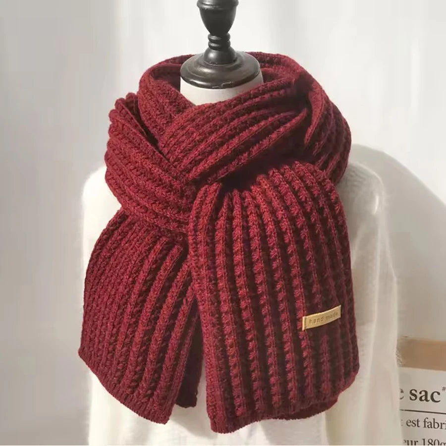 Winter Scarf Women Mens Thick Cable Knit - Essential