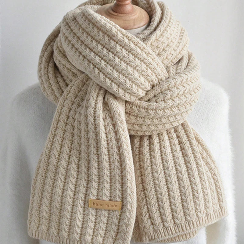 Winter Scarf Women Mens Thick Cable Knit - Essential