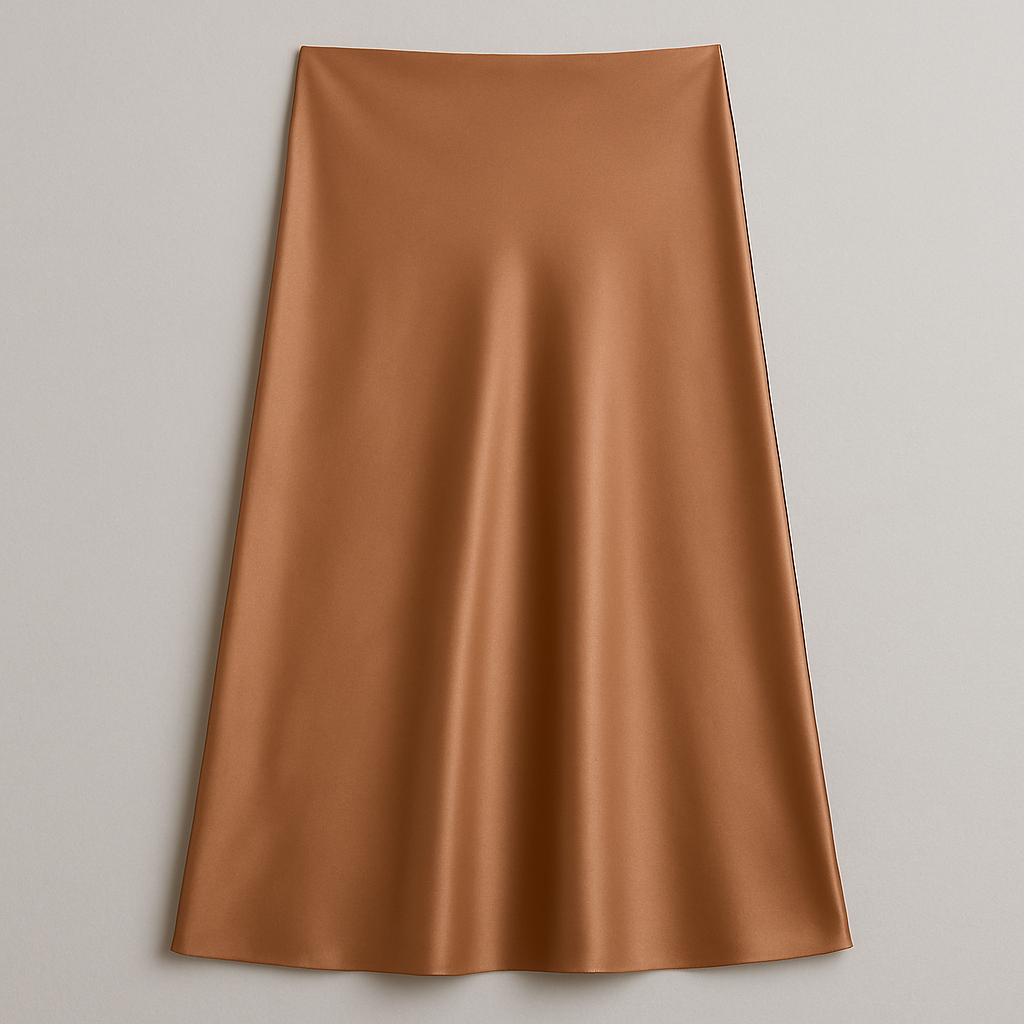 Elegant and feminine satin skirt - Diana