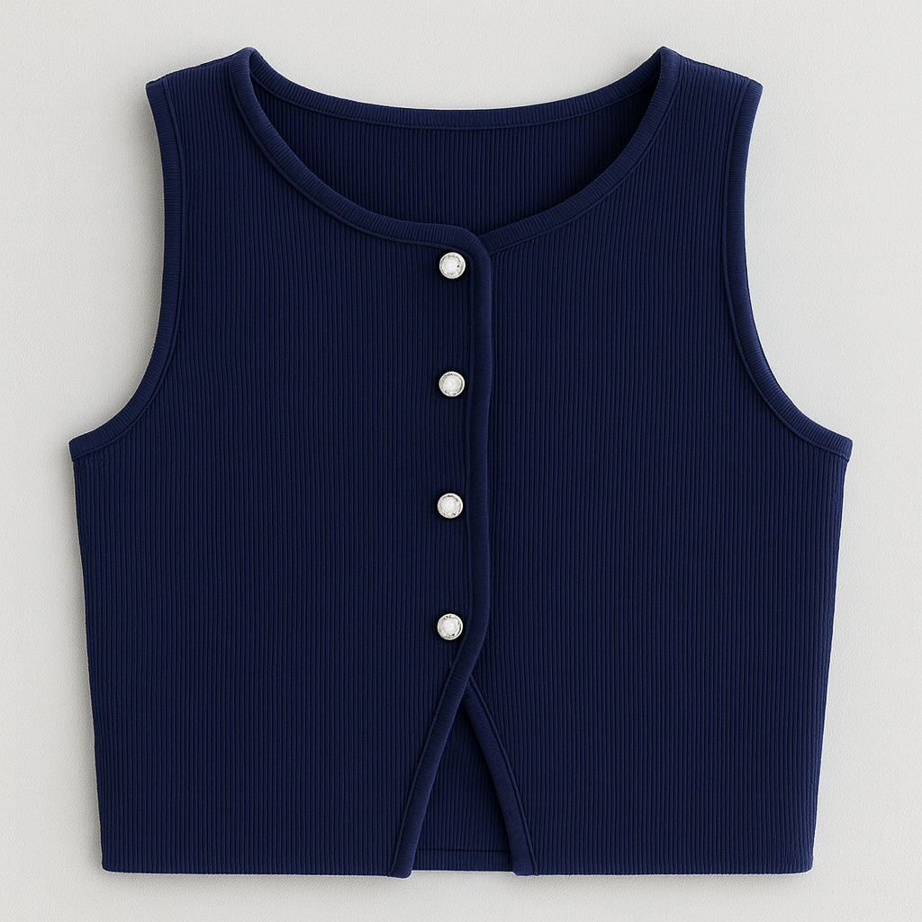 Women's Sleeveless Knitted Vest - Aurora