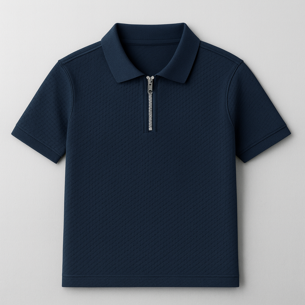 Savile Row Zip Polo – sleek and versatile