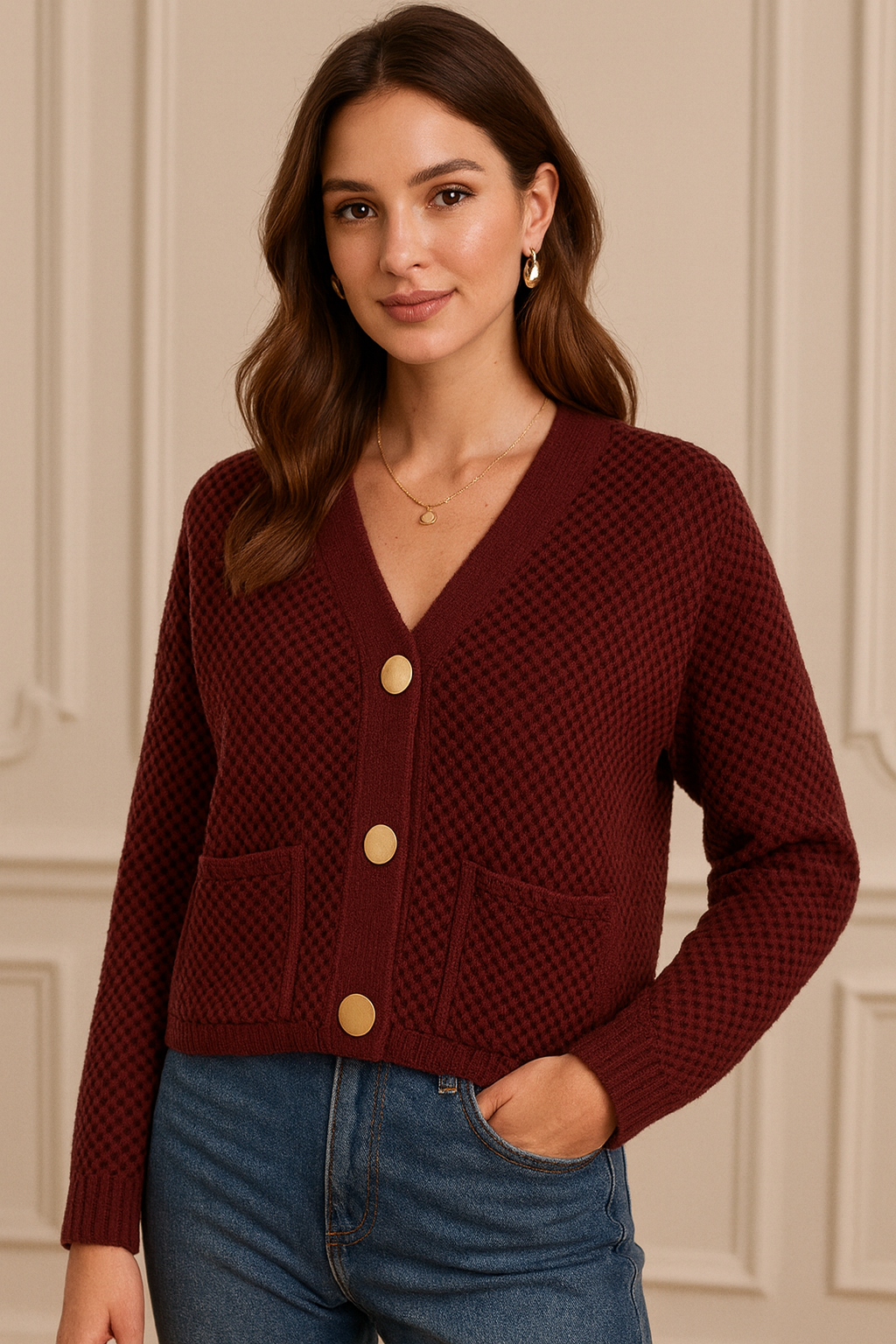 Handmade Cardigan for Autumn - Heloise