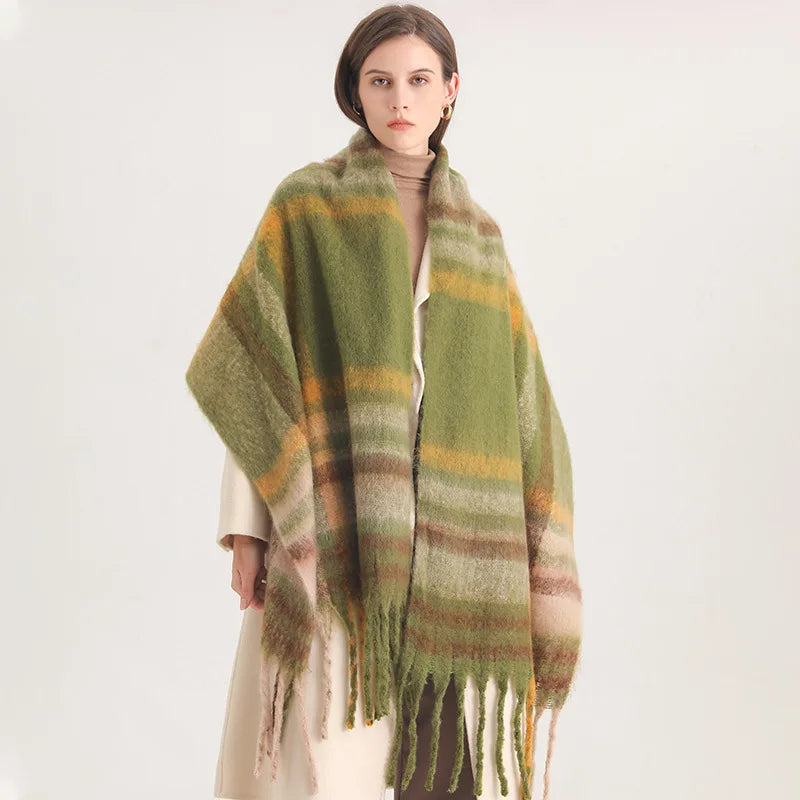 Oxford Oversized Checked Scarf