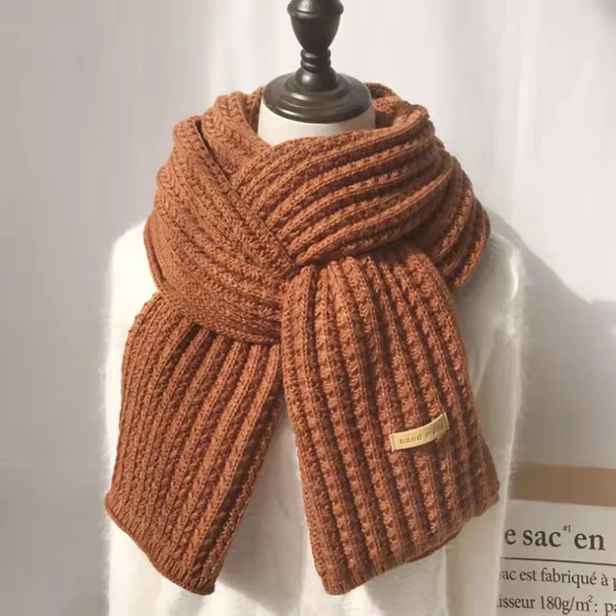 Winter Scarf Women Mens Thick Cable Knit - Essential