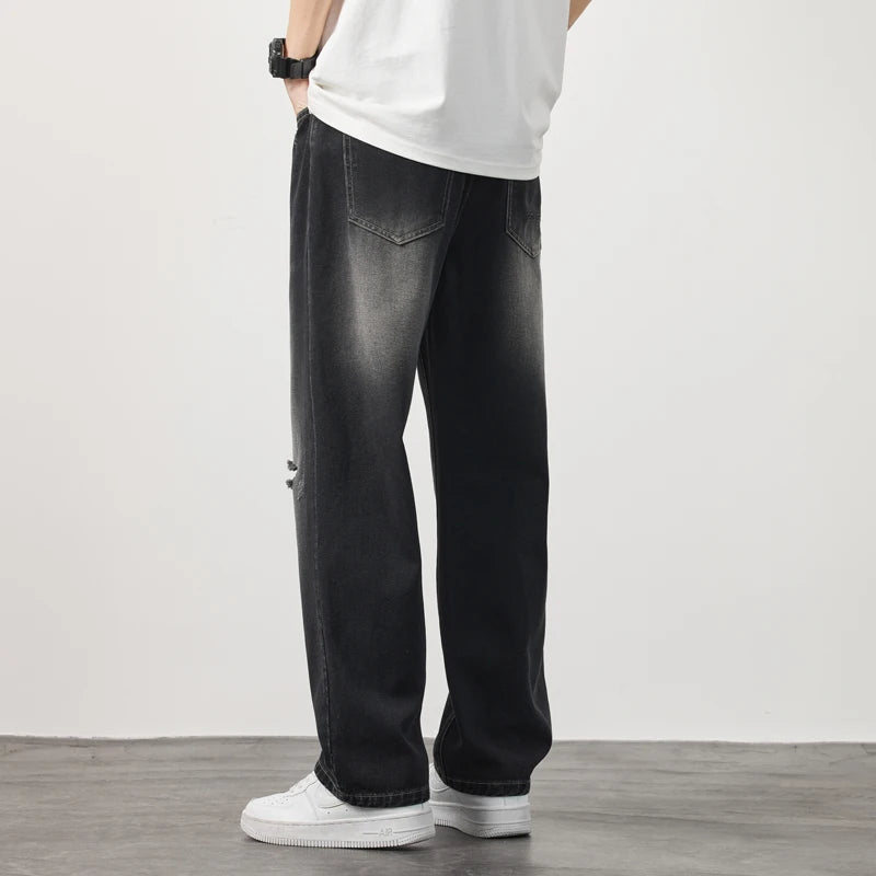 Retro Street Ripped Jeans – Urban Vintage Style