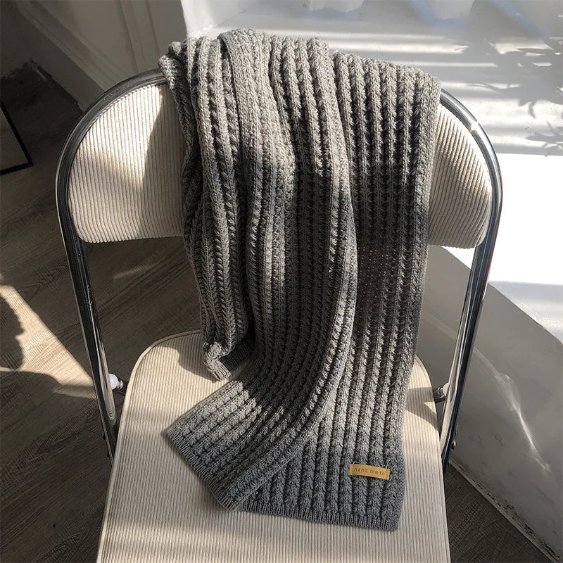 Winter Scarf Women Mens Thick Cable Knit - Essential