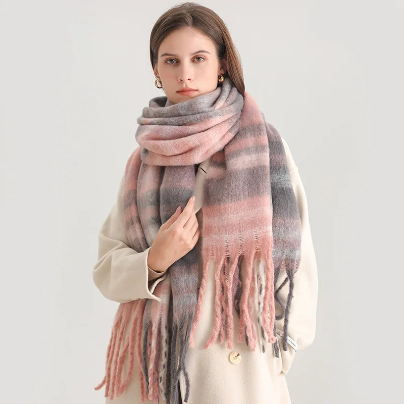 Oxford Oversized Checked Scarf
