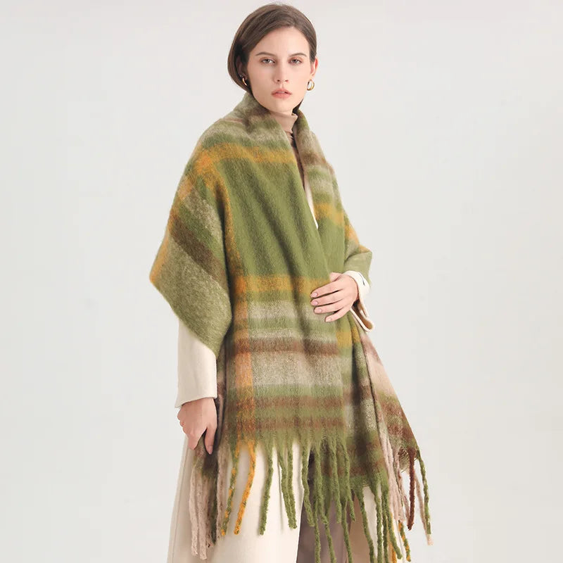 Oxford Oversized Checked Scarf