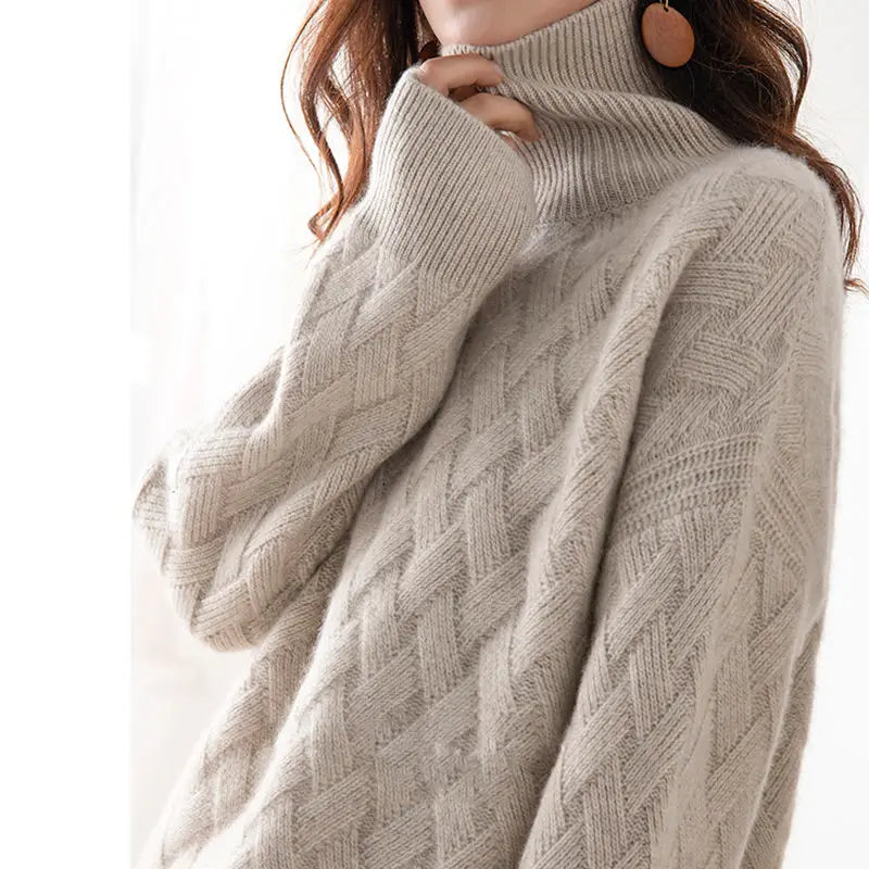 Thick oversized cashmere sweater - Alicia