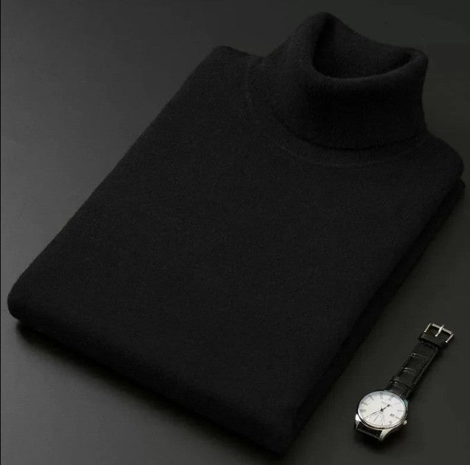 Wool knit turtleneck – refined minimalism