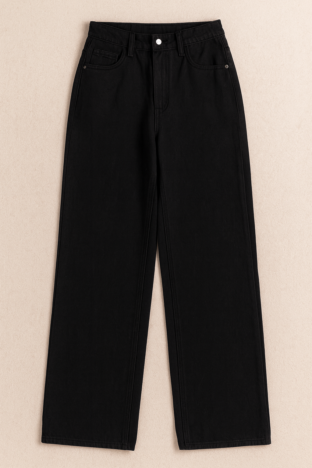 High-Waist Straight Jeans